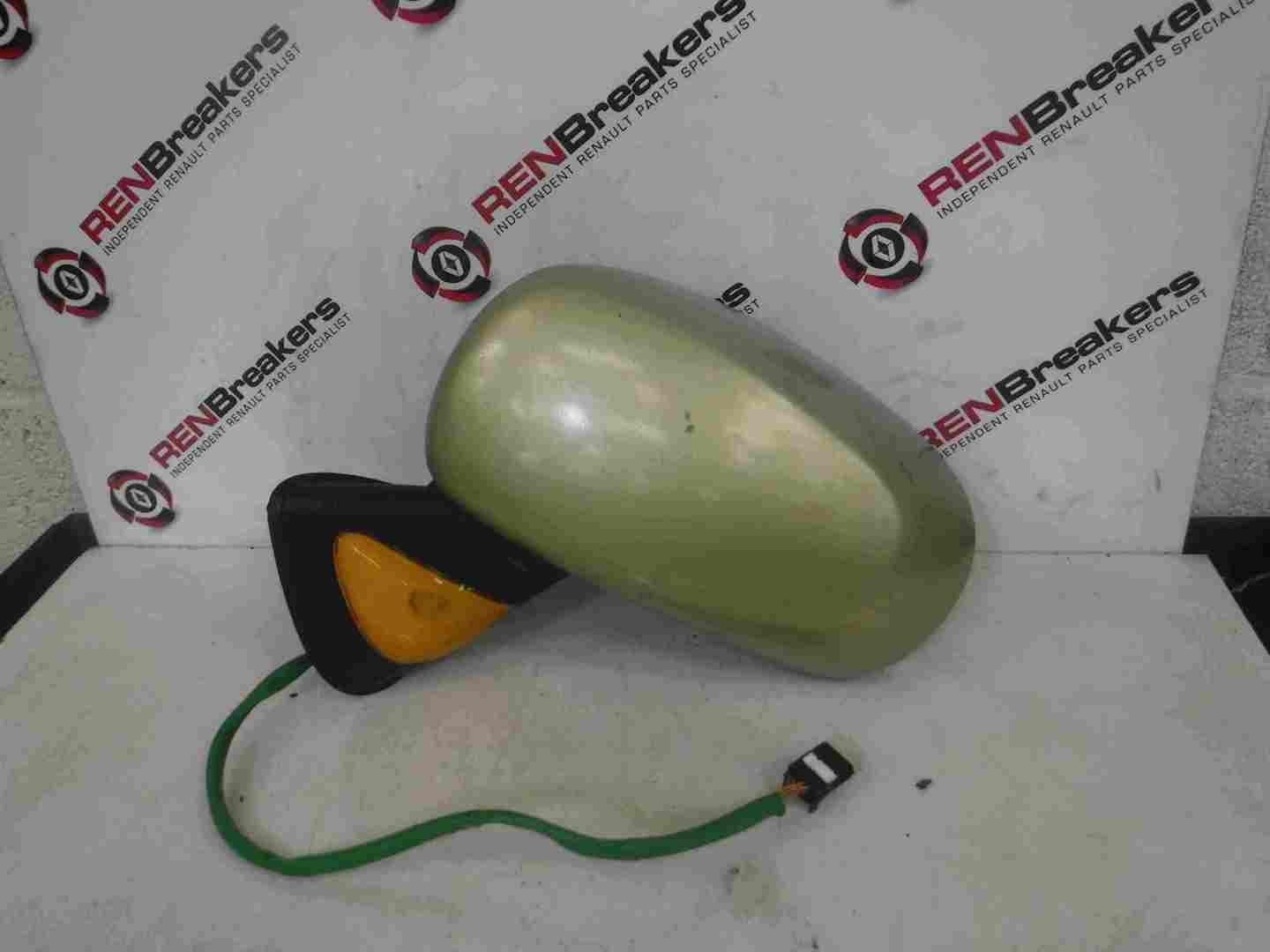 Renault Modus 2004-2008 Passenger NS Wing Mirror Green TED99