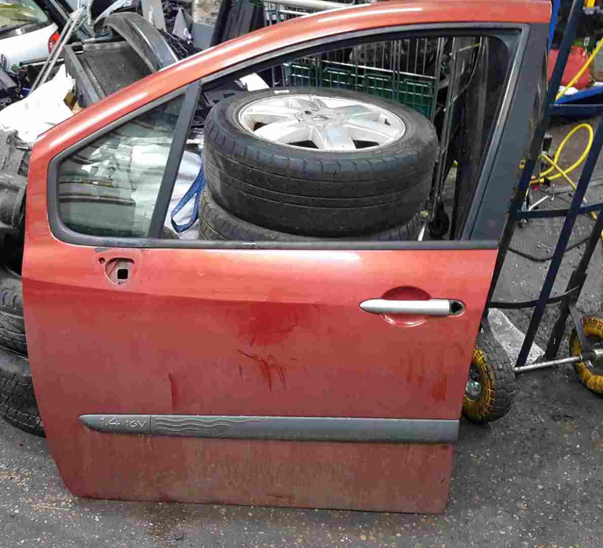 Renault Modus 2004-2008 Passenger NSF Front Door Red TEB76