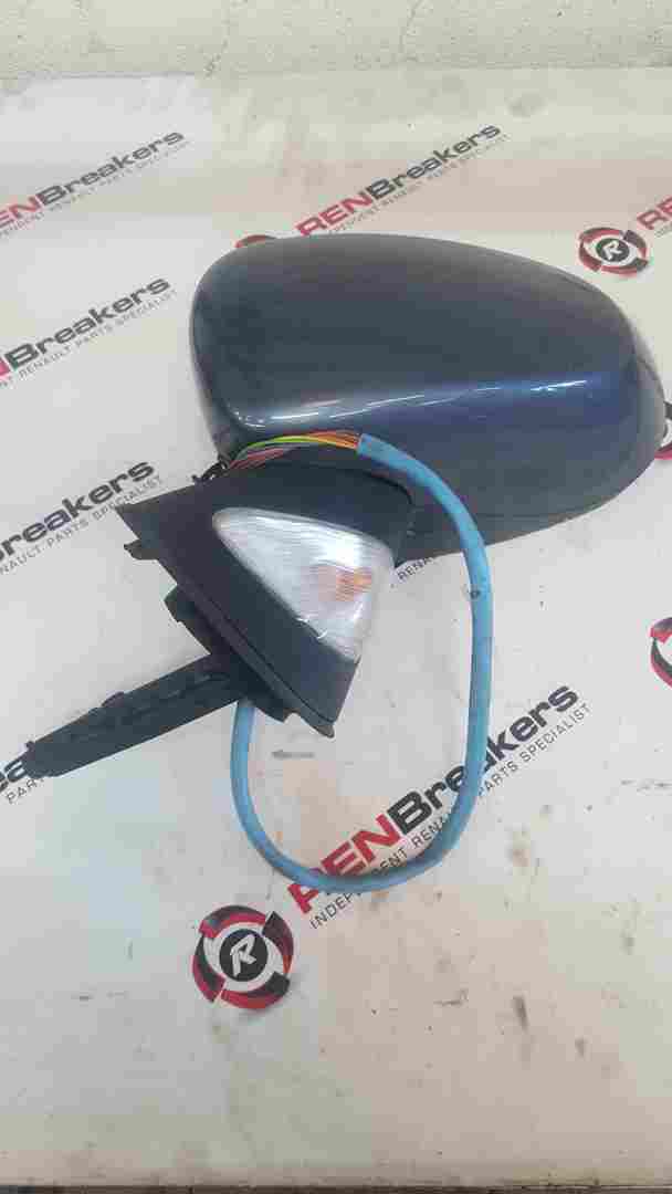 Renault Modus 2004-2008 Passenger Ns Wing Mirror Purple Blue TEJ47