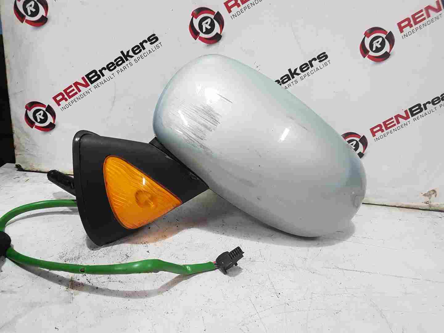 Renault Modus 2004-2008 Passenger Ns Wing Mirror Silver 632 Electric