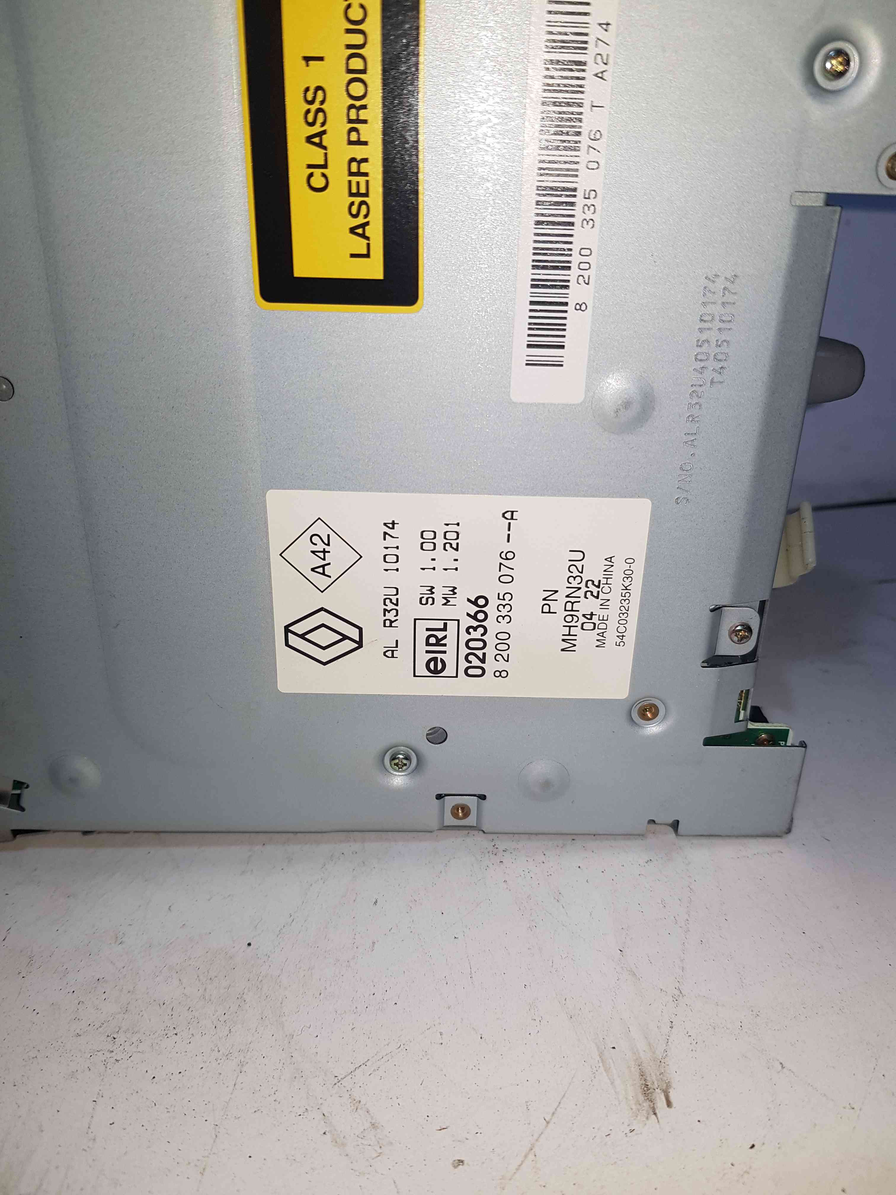 Thumb 8 Renault Modus 2004-2008 Radio Cd Changer Player Beige + Code 8200335076