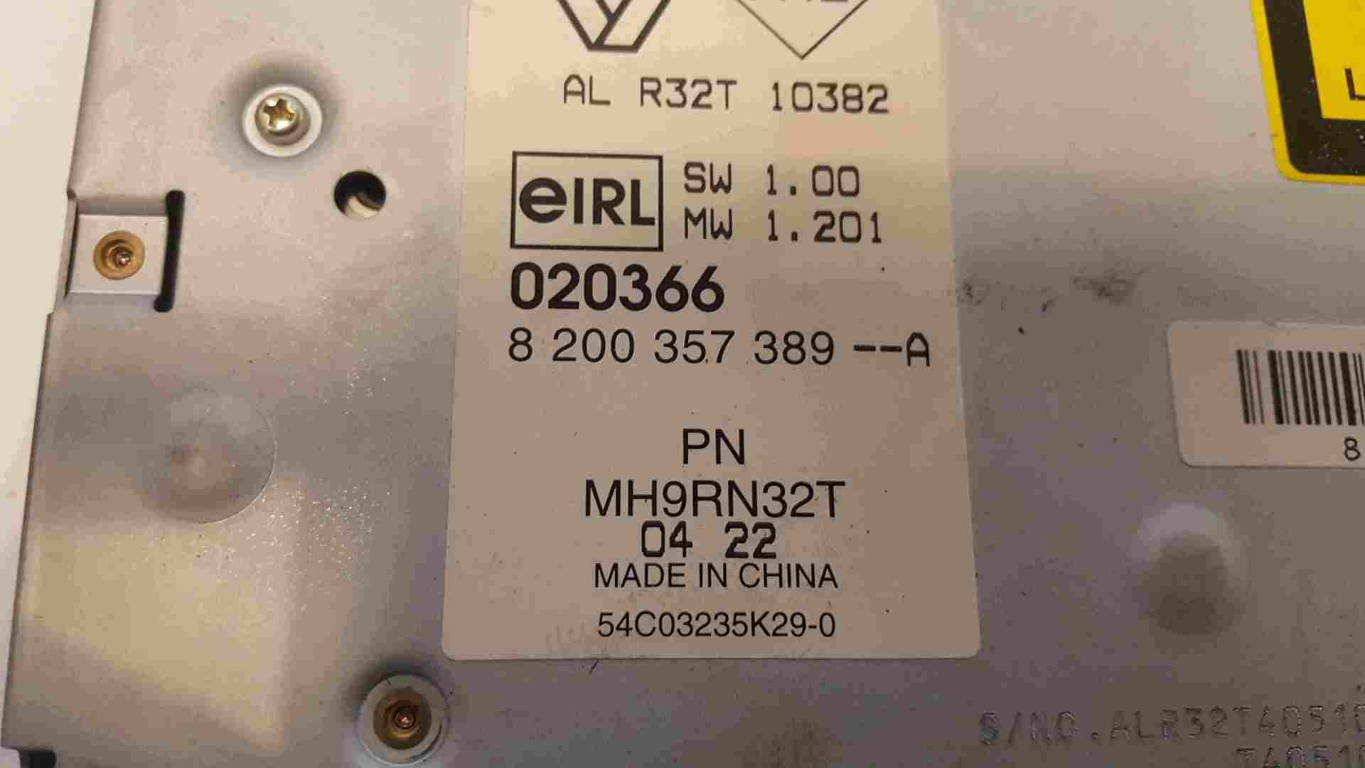 Thumb 3 Renault Modus 2004-2008 Radio Cd Player + Code 8200357389