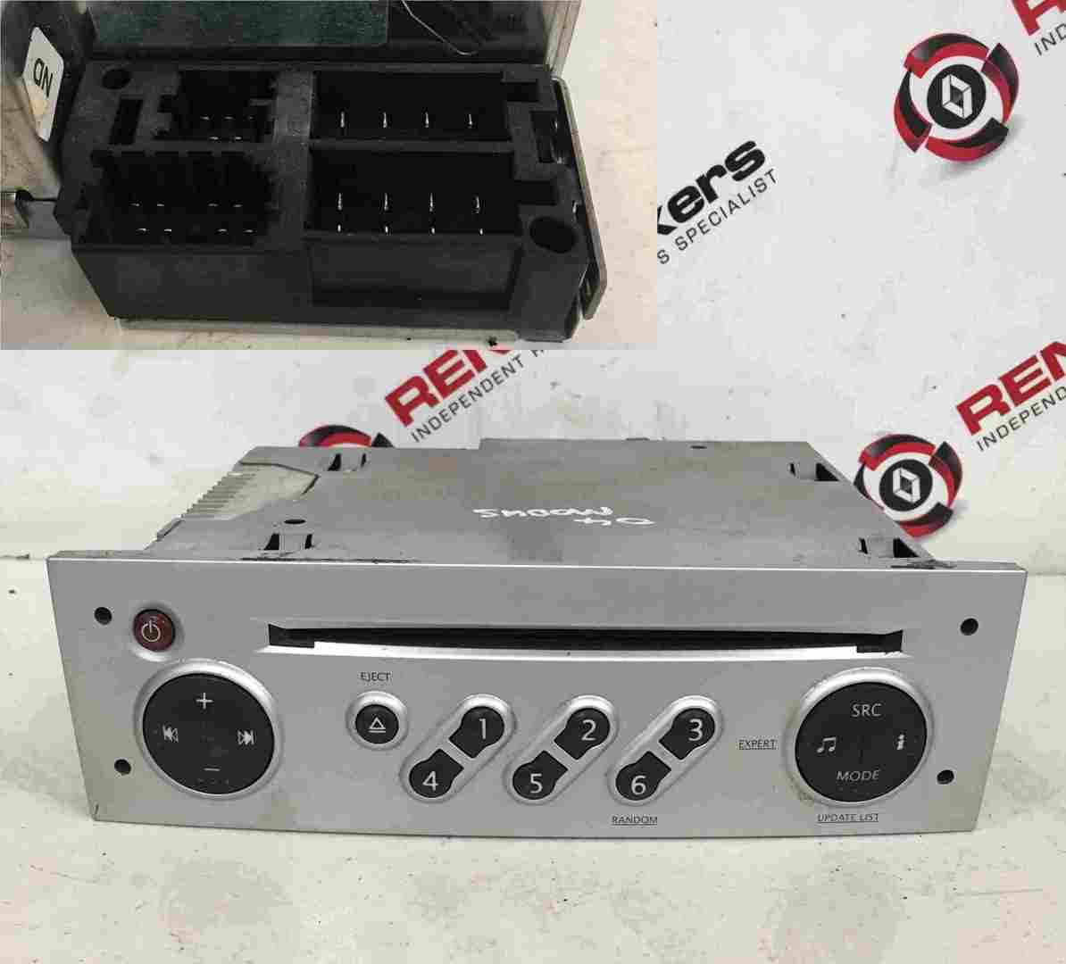 Renault Modus 2004-2008 Radio Cd Player Update List Silver + Code 8200529115