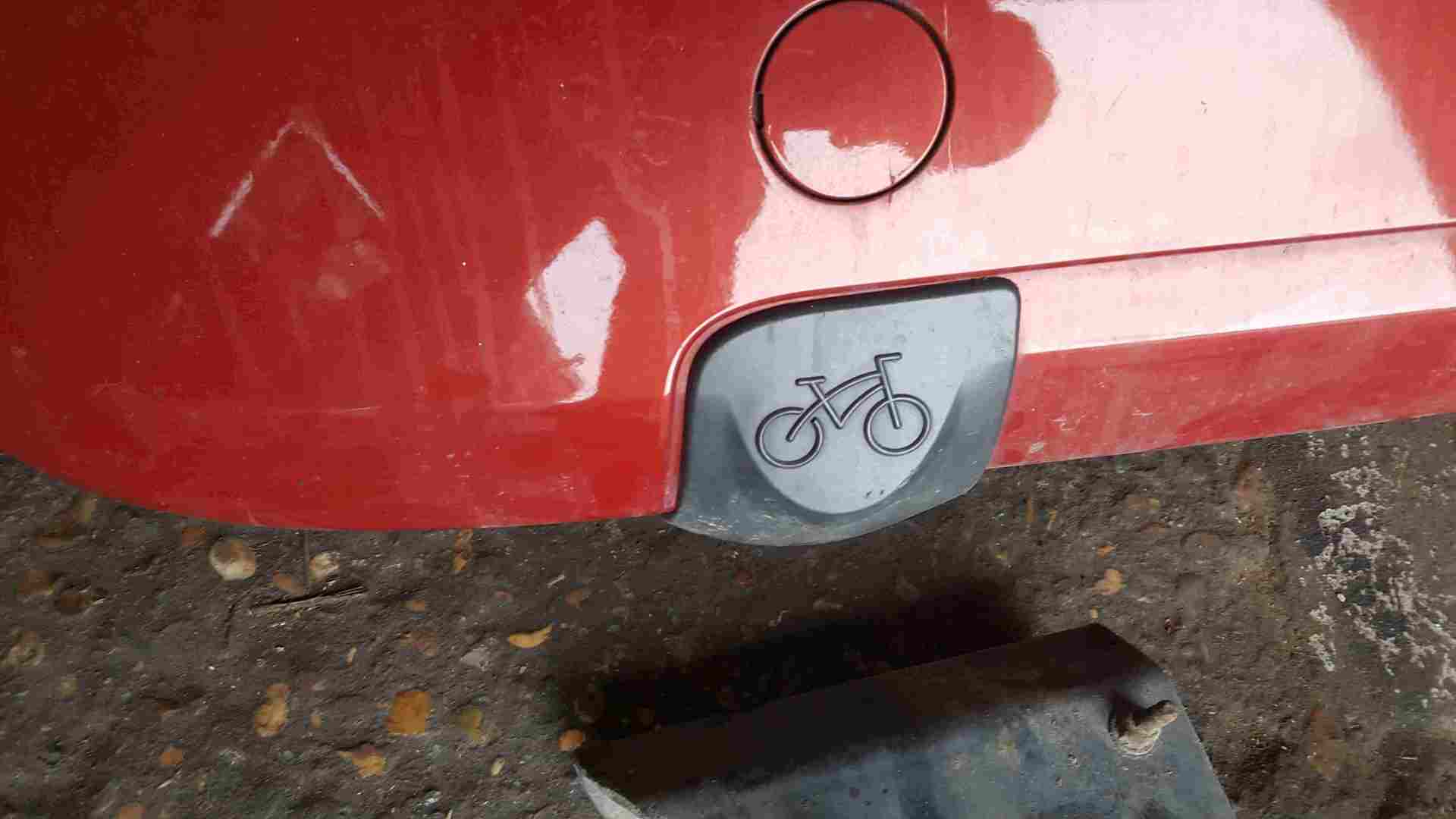 Thumb 2 Renault Modus 2004-2008 Rear Bumper Red TEB76 Bike Holder Brackets Holes