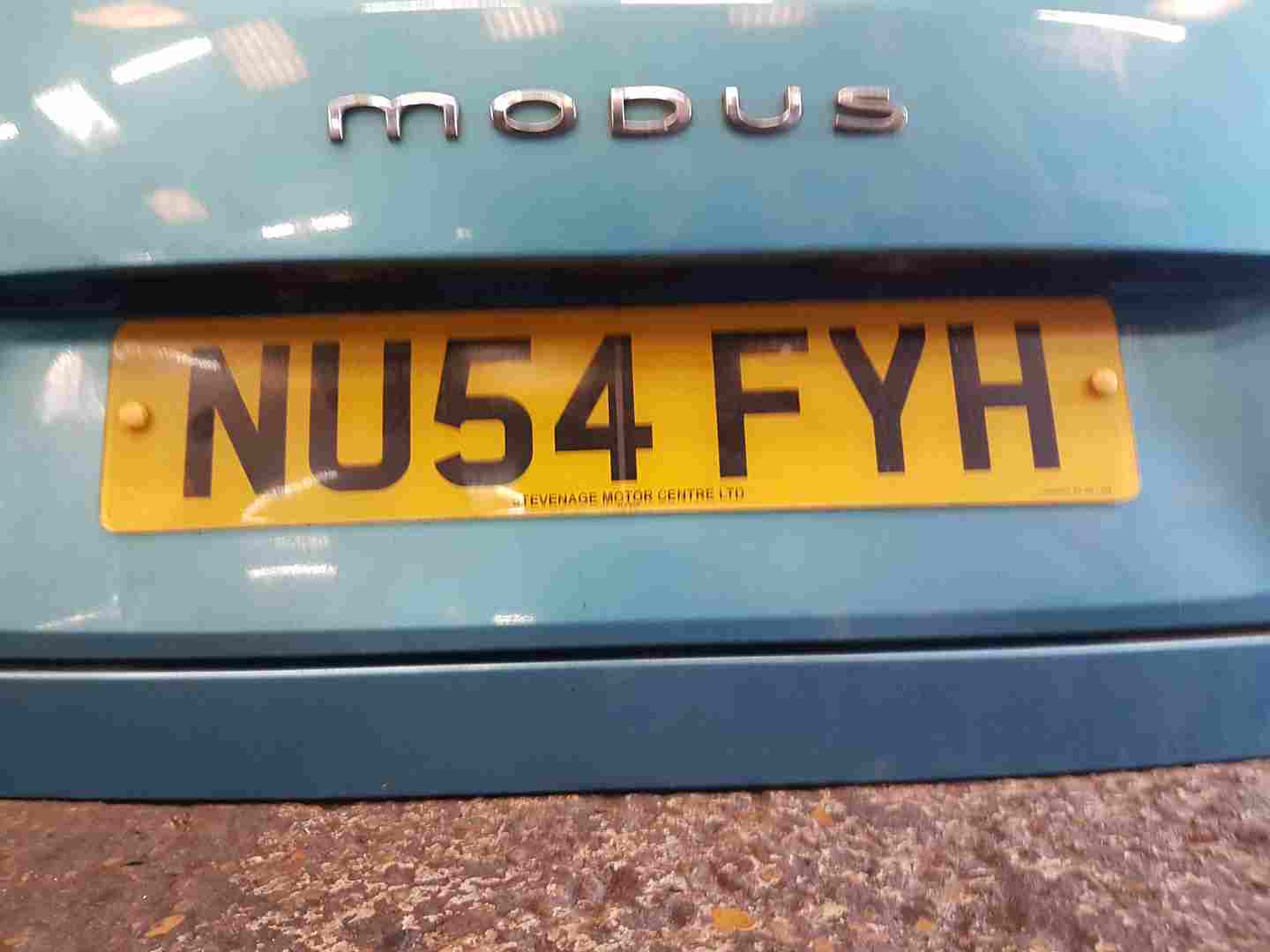 Thumb 3 Renault Modus 2004-2008 Rear Tailgate Boot Aqua Blue Green Tej42 TOP Open