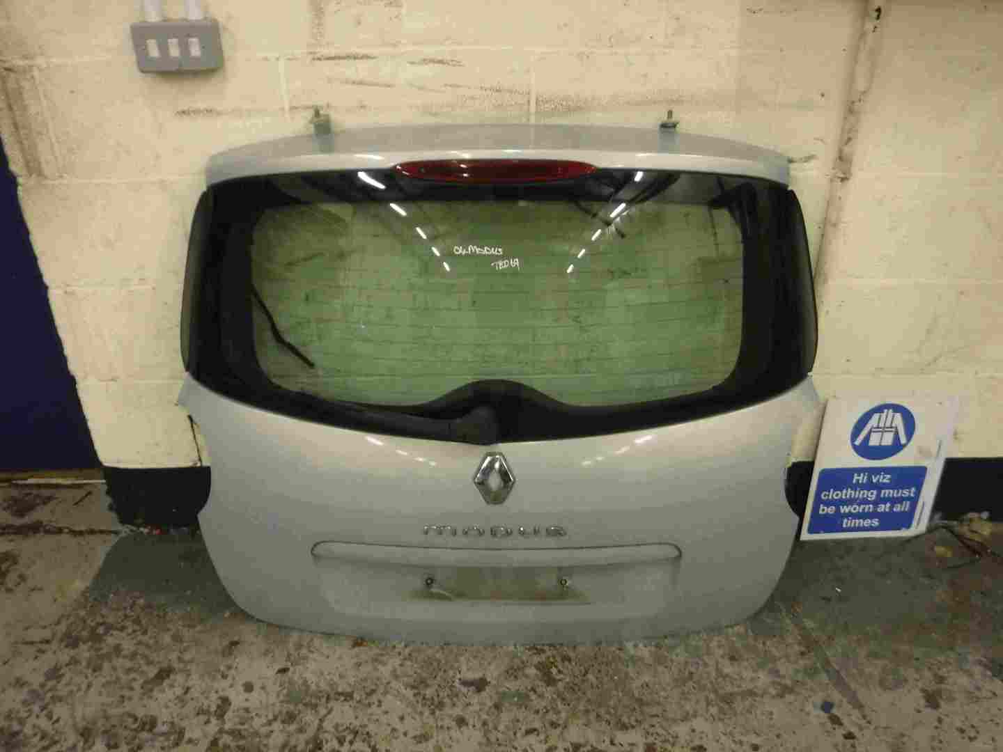Renault Modus 2004-2008 Rear Tailgate Boot Silver TED69
