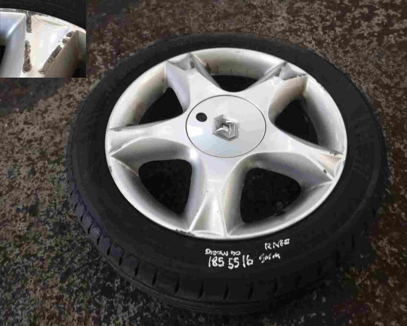 Renault Modus 2004-2008 Riveo Alloy Wheel + Tyre 185 55 16 5mm Tread
