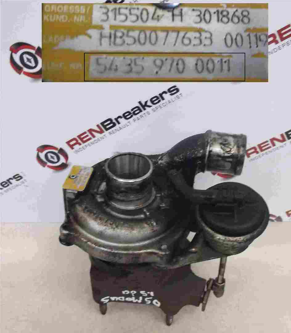 Renault Modus 2004-2008 Turbo Charger Unit