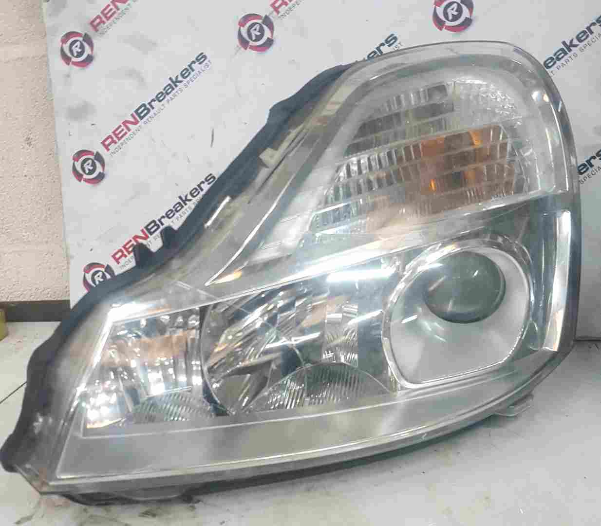 Thumb 2 Renault Modus 2008-2012 Headlight NSF Passenger Side Broken TAB NS 8200658388