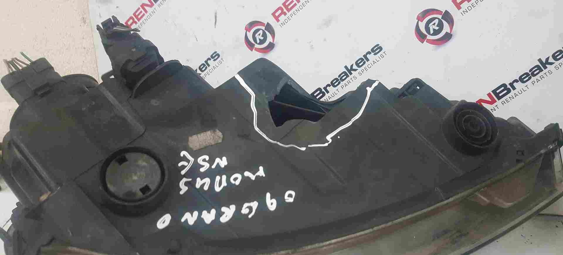 Thumb 7 Renault Modus 2008-2012 Headlight NSF Passenger Side Broken TAB NS 8200658388