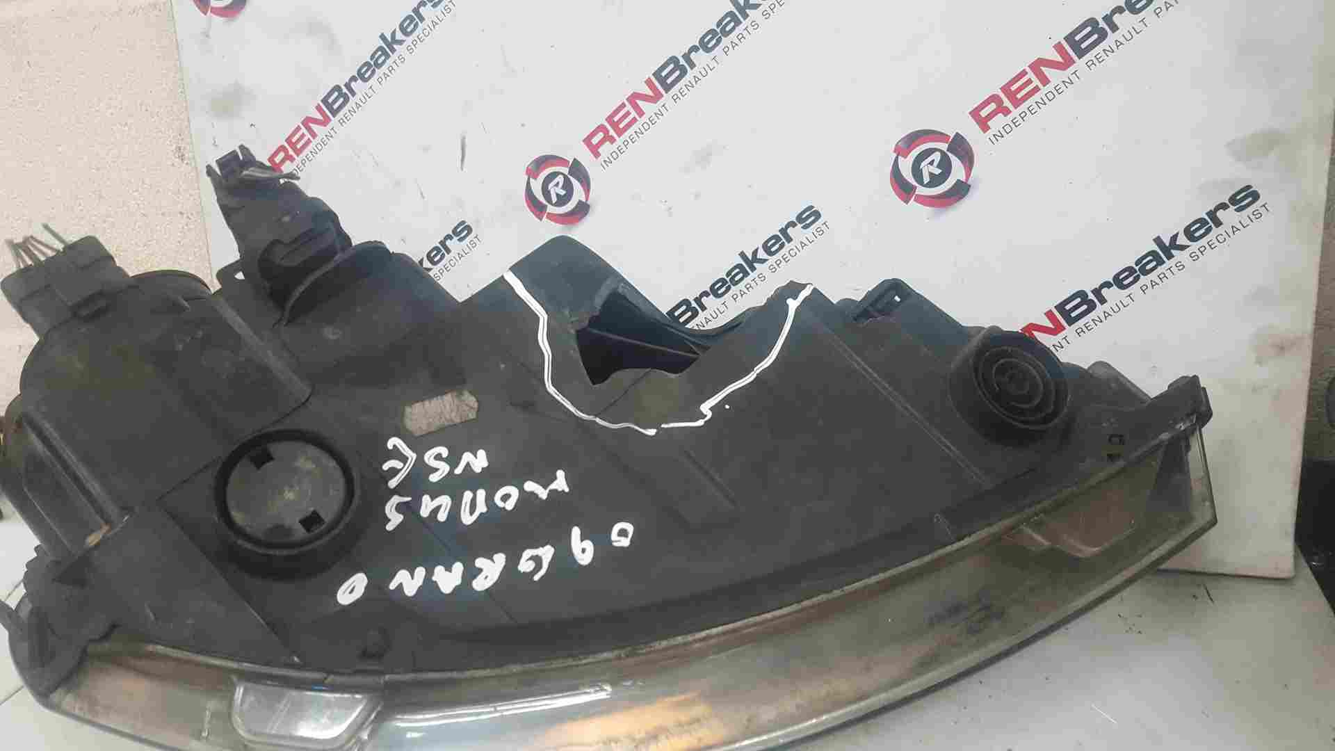 Thumb 8 Renault Modus 2008-2012 Headlight NSF Passenger Side Broken TAB NS 8200658388