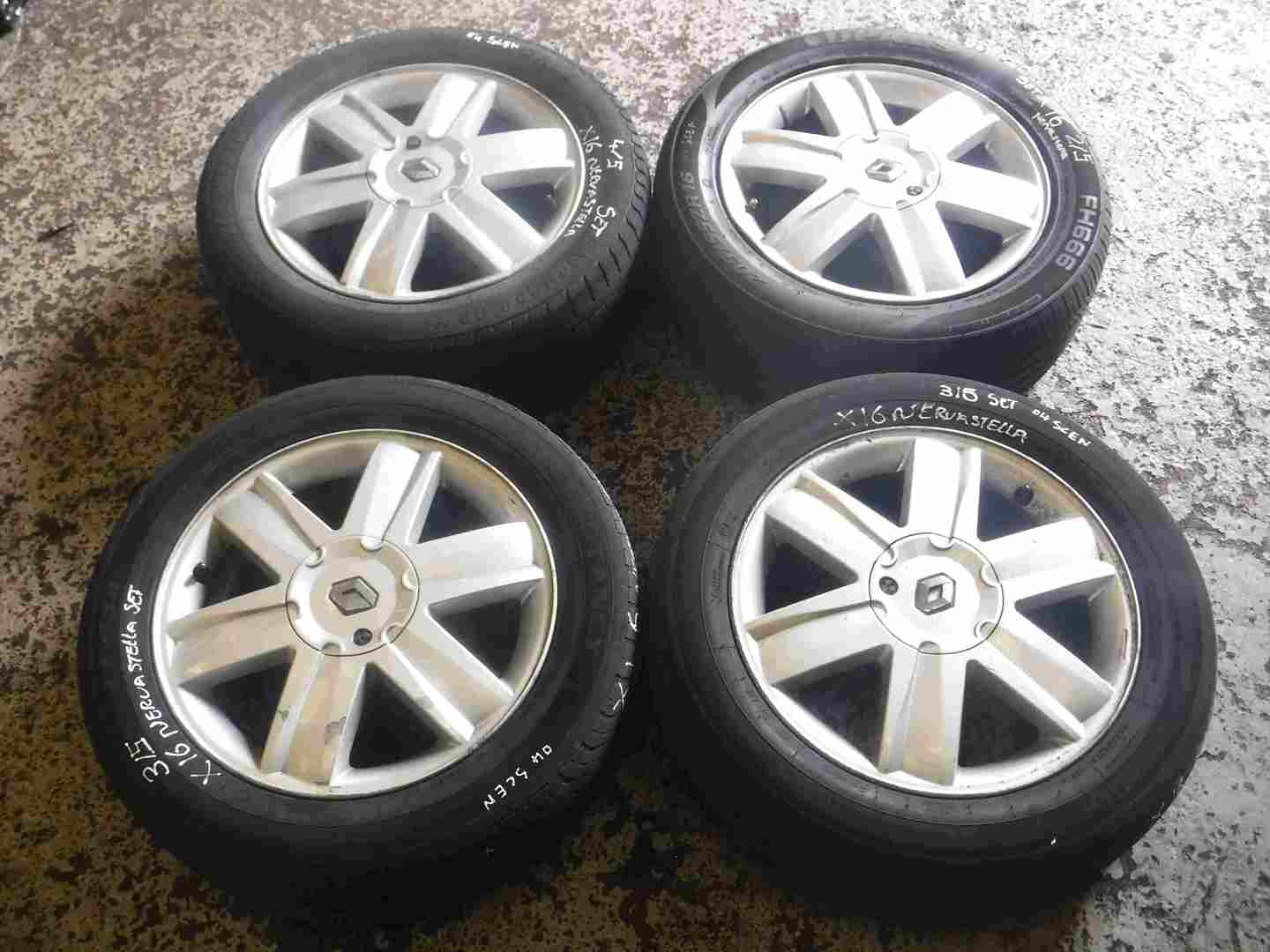 Renault Scenic + Megane 2003-2009 Nervastella Alloy Wheel Set 16inch