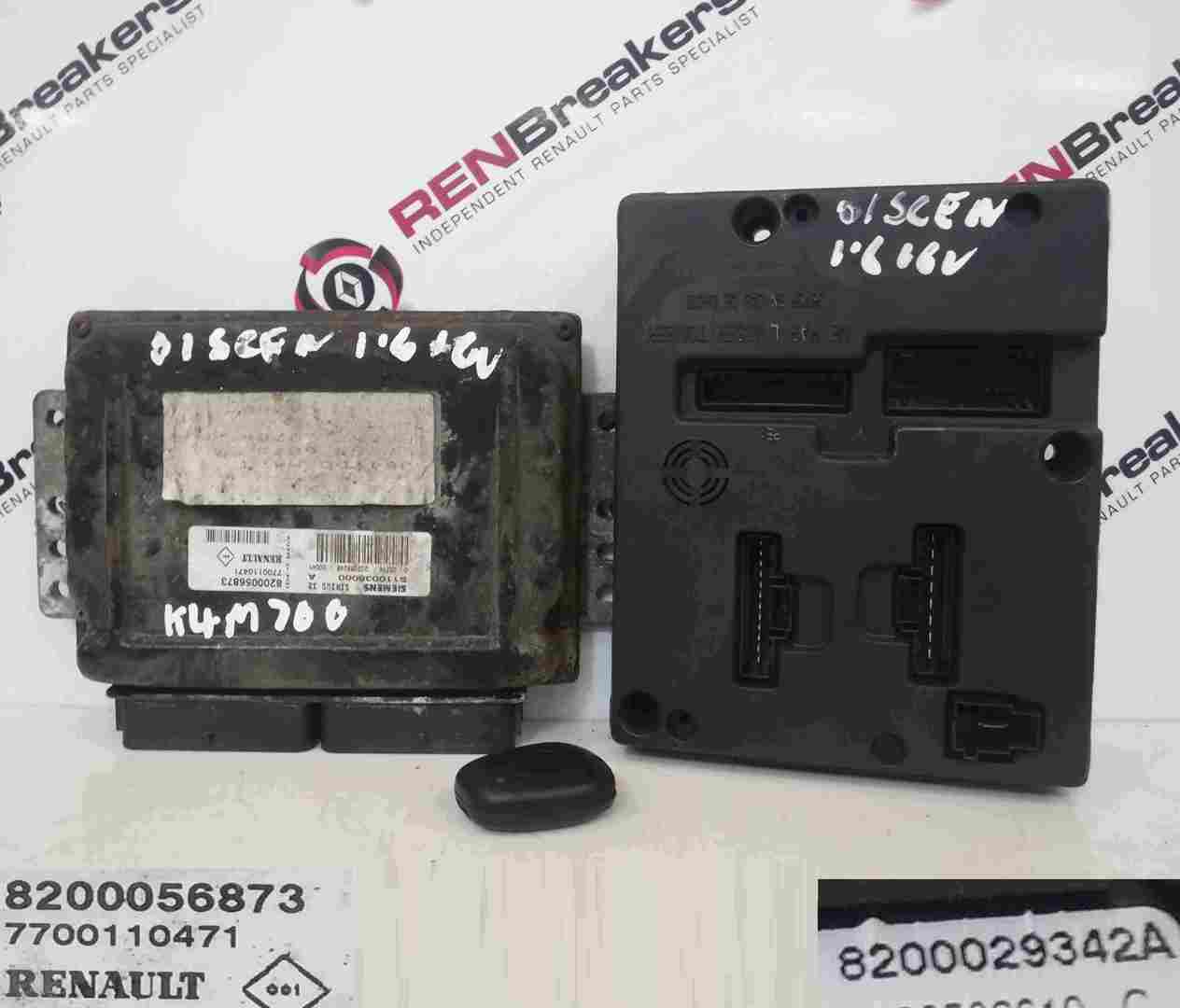 Renault Scenic 1999-2003 1.6 16v ECU SET UCH BCM Immobiliser + Key Fob