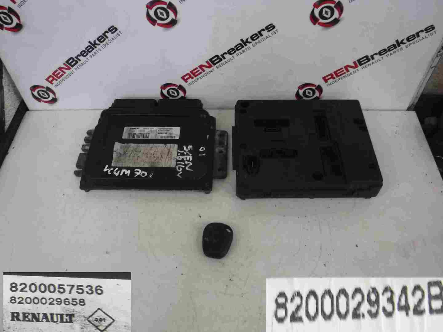Renault Scenic 1999-2003 1.6 16v ECU SET UCH BCM Immobiliser + Key Fob Auto