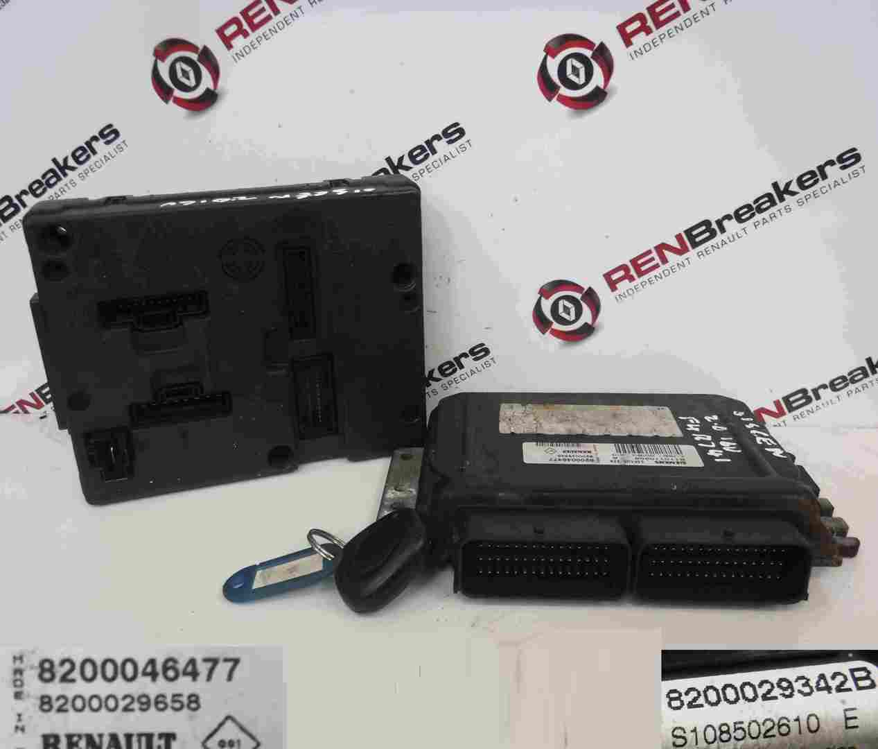 Renault Scenic 1999-2003 1.6 16v ECU SET UCH BCM Immobiliser Auto + Key Fob