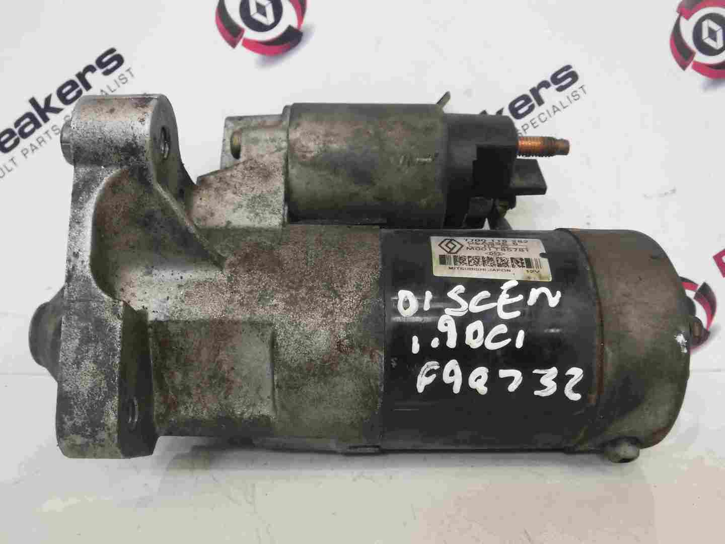 Renault Scenic 1999-2003 1.9 dCi Starter Motor Starting F9Q 732 7700116282