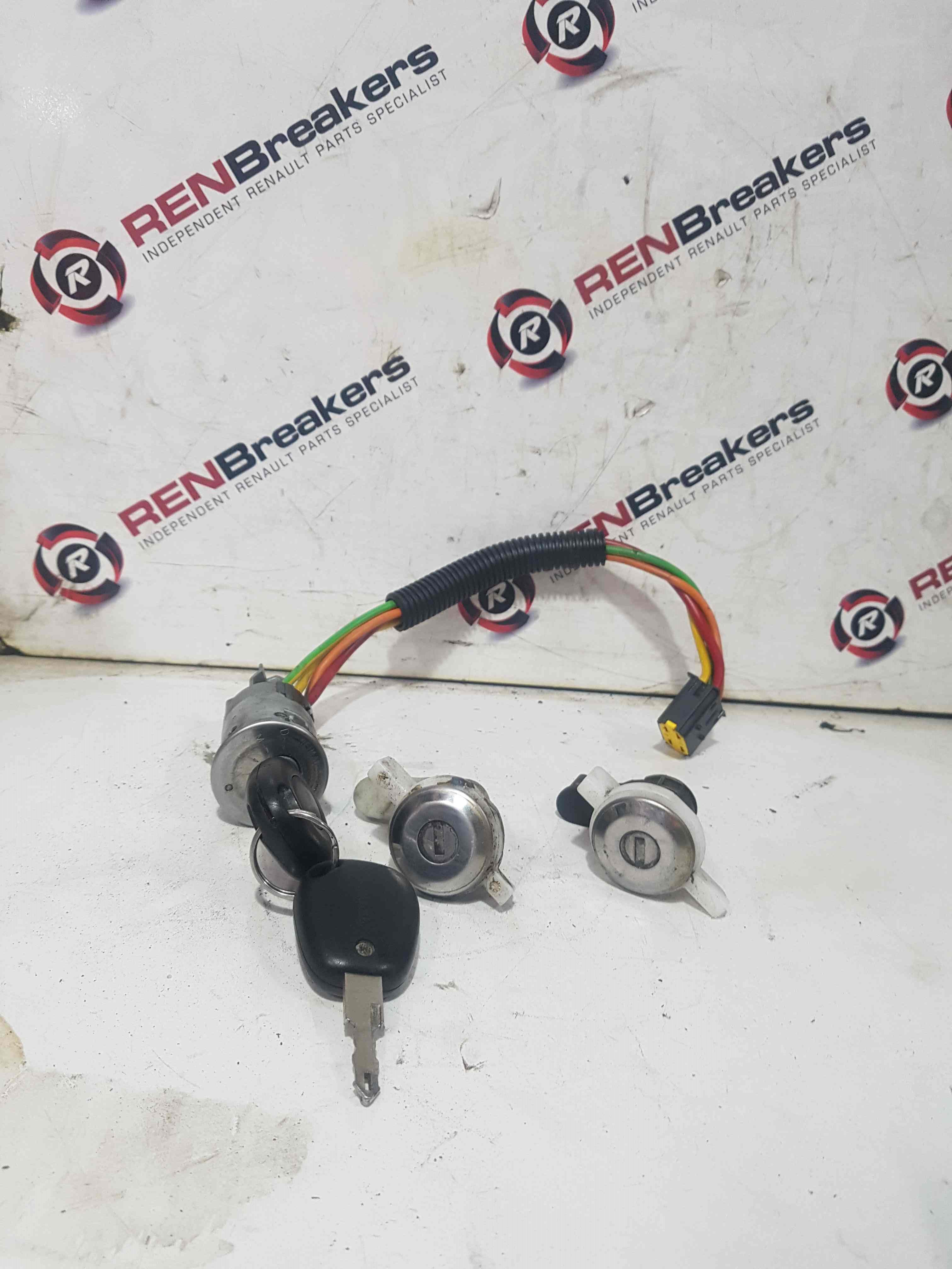 Thumb 4 Renault Scenic 1999-2003 Ignition Barrel 2 Door Locks 2x KEY Set