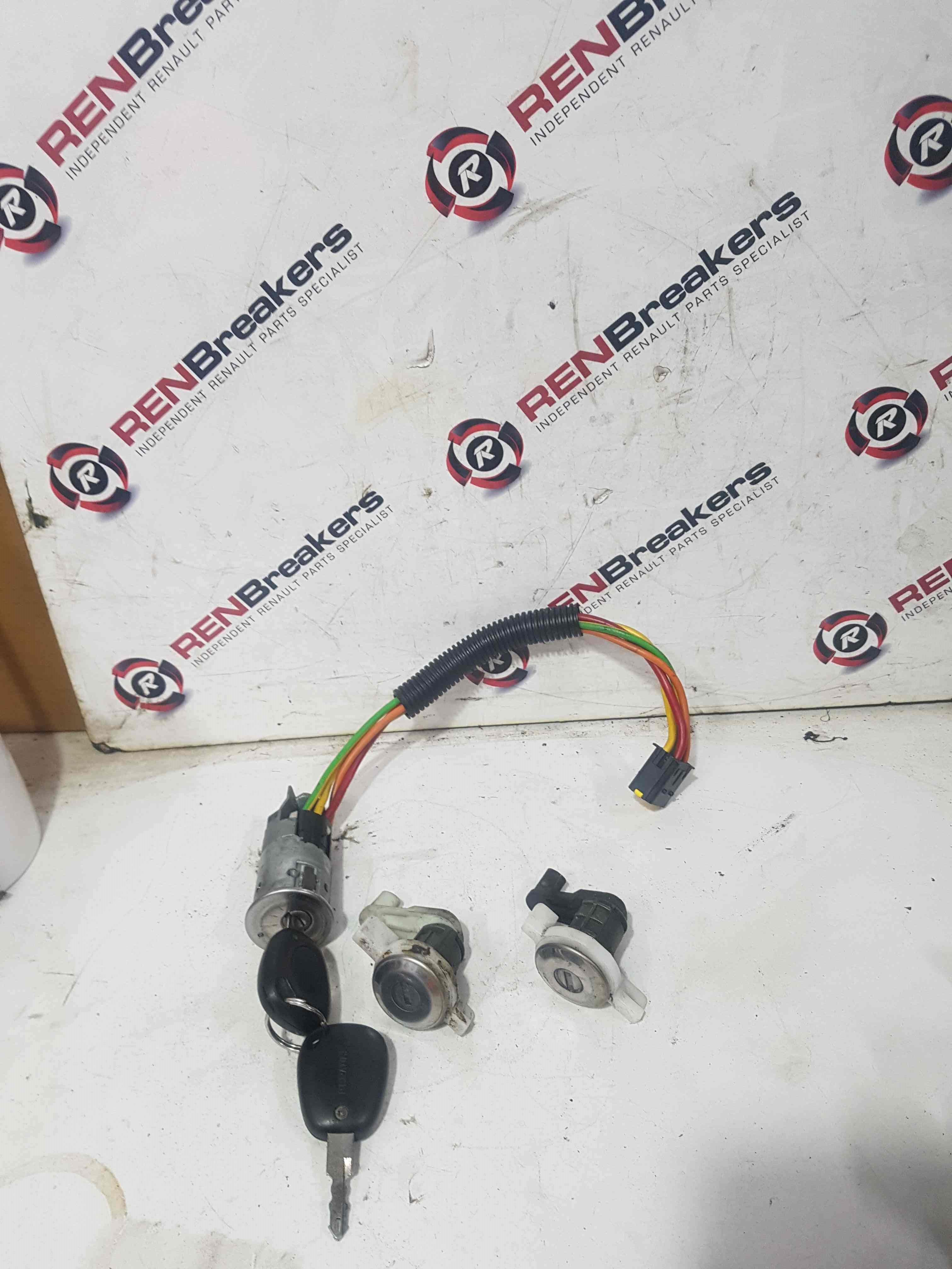 Thumb 5 Renault Scenic 1999-2003 Ignition Barrel 2 Door Locks 2x KEY Set