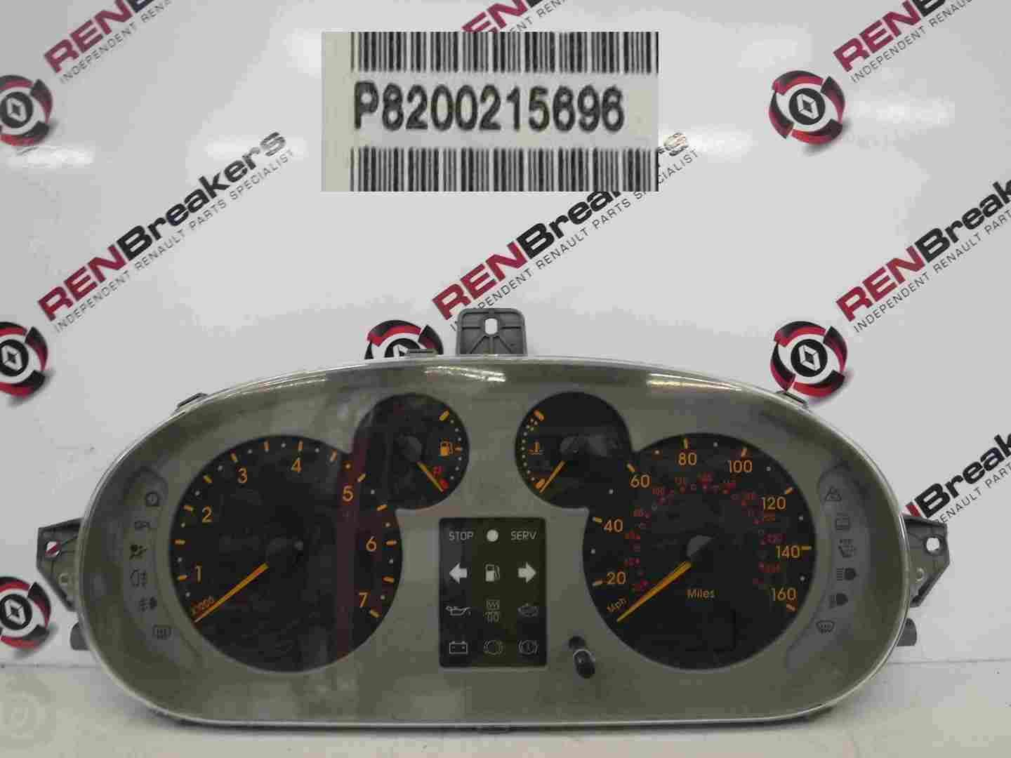 Renault Scenic 1999-2003 Instrument Panel Dials Gauges Clocks 88K 8200215696