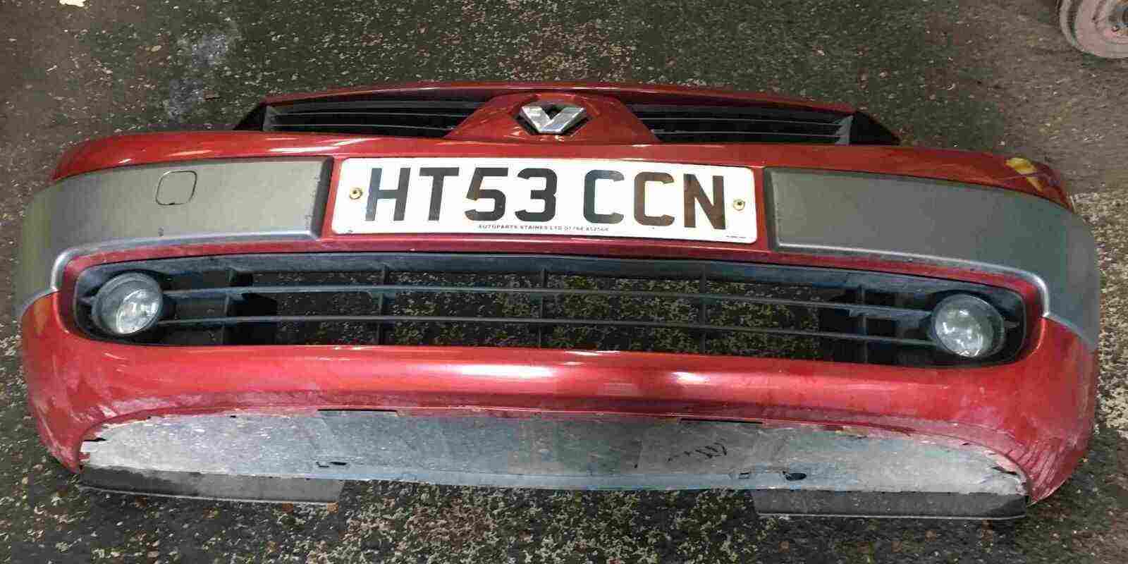 Renault Scenic 2003-2006 Front Bumper Red TEB76