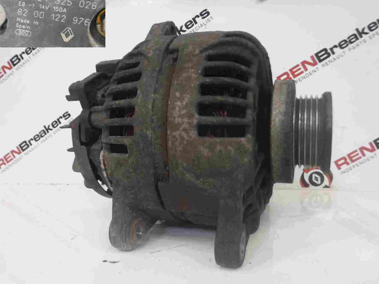 Renault Megane Scenic 2003-2009 1.5 dCI Alternator K9K 722 728 8200122976