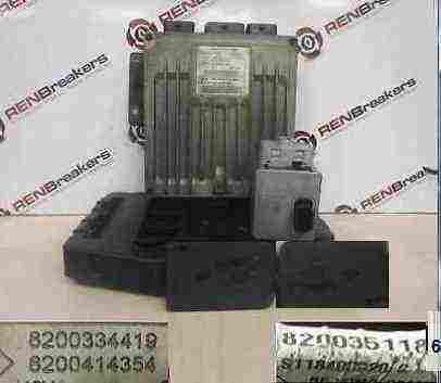 Renault Scenic 2003-2009 1.5 dCi ECU SET UCH BCM Immobiliser + 2 Key Cards