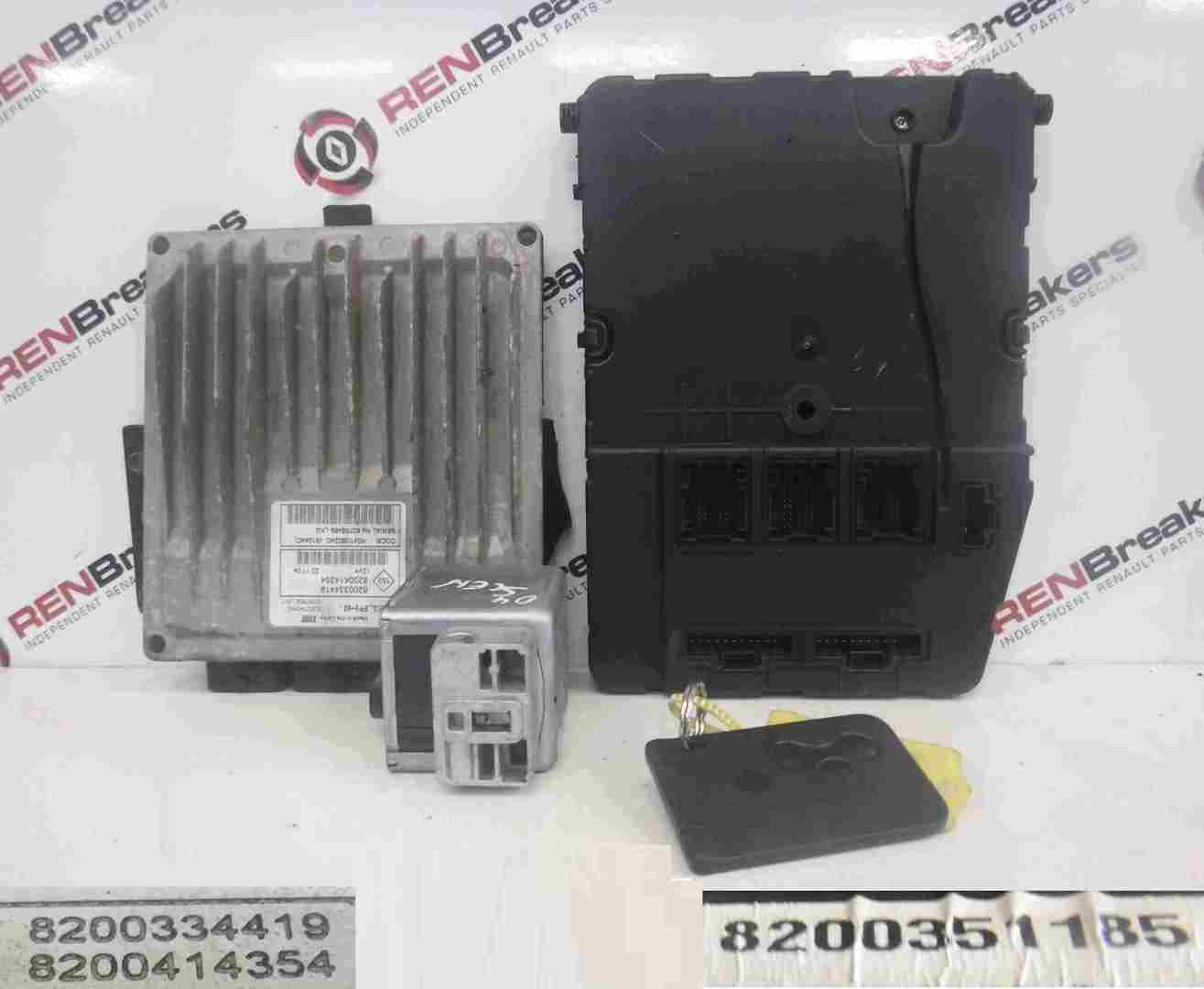 Renault Scenic 2003-2009 1.5 dCi ECU SET UCH BCM Immobiliser + Key Card