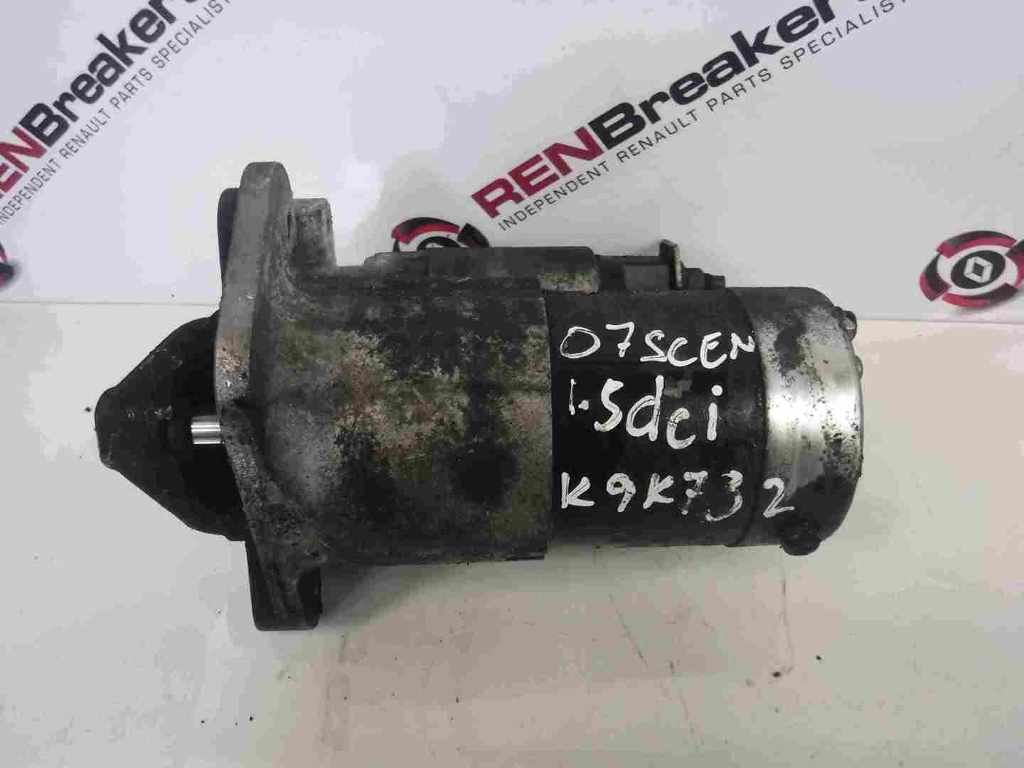 Renault Scenic 2003-2009 1.5 dCi Starter Motor Starting K9K 732