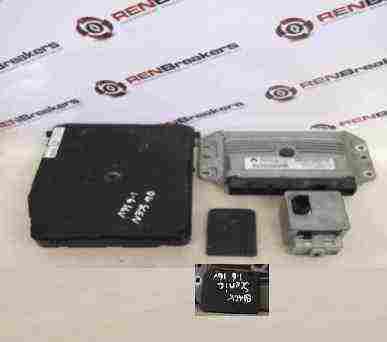 Renault Scenic 2003-2009 1.6 16v ECU SET UCH BCM Immobiliser + 2 Key Cards