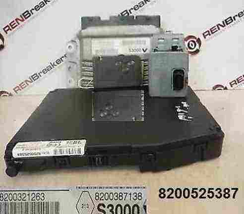Renault Scenic 2003-2009 1.6 16v ECU SET UCH BCM Immobiliser + 2 Key Cards