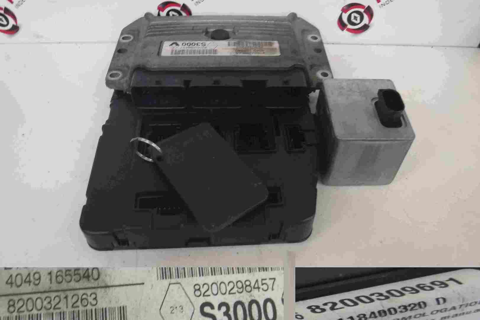 Renault Scenic 2003-2009 1.6 16v ECU SET UCH BCM Immobiliser + Key Card