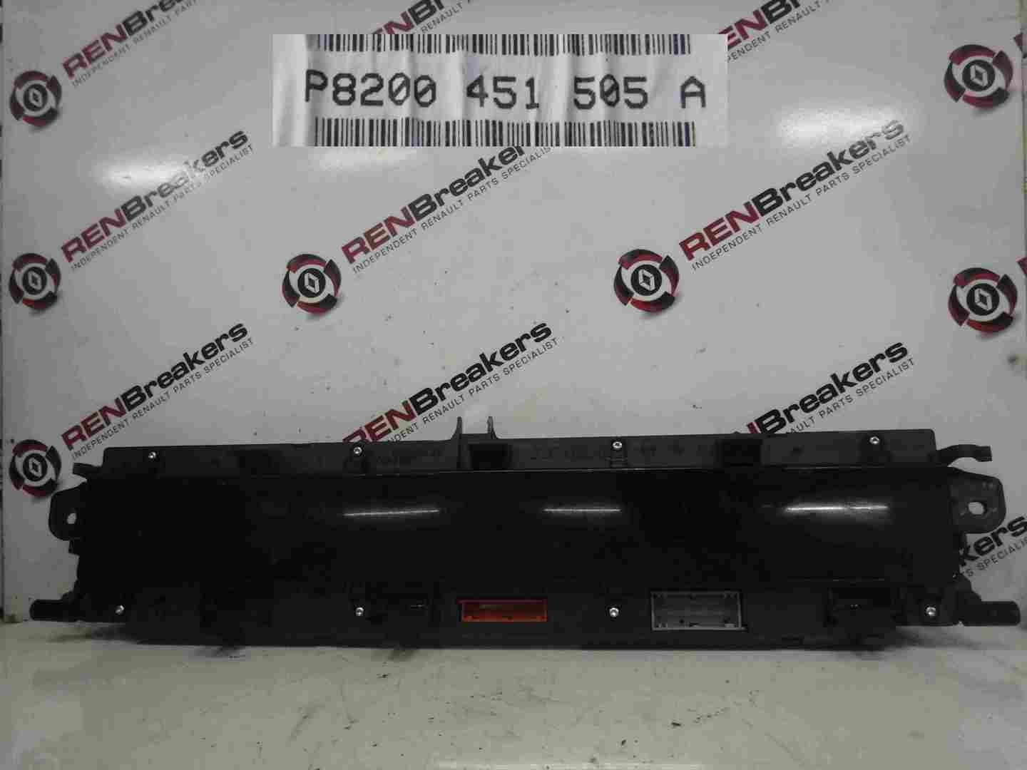 Renault Scenic 2003-2009 Dashboard Instrument Panel Clocks 45K 8200451505