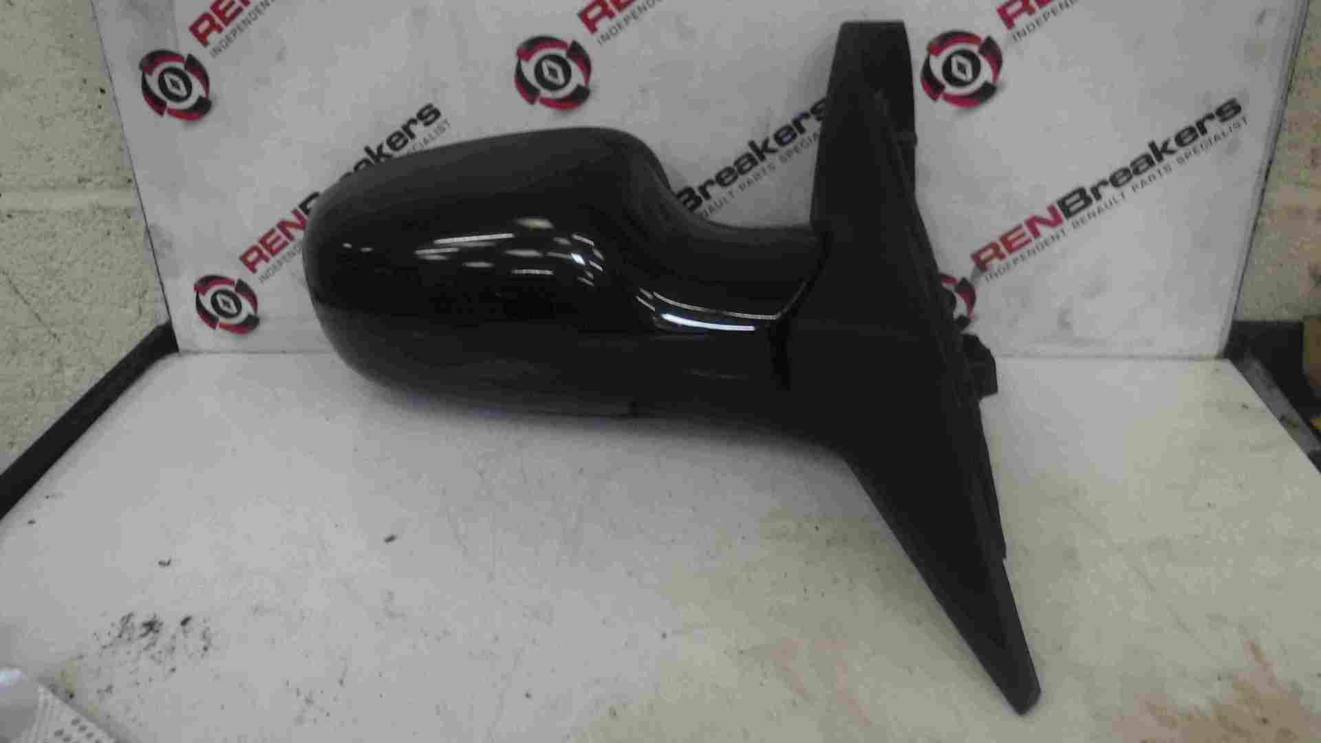 Renault Scenic 2003-2009 Drivers OS Wing Mirror Black 676