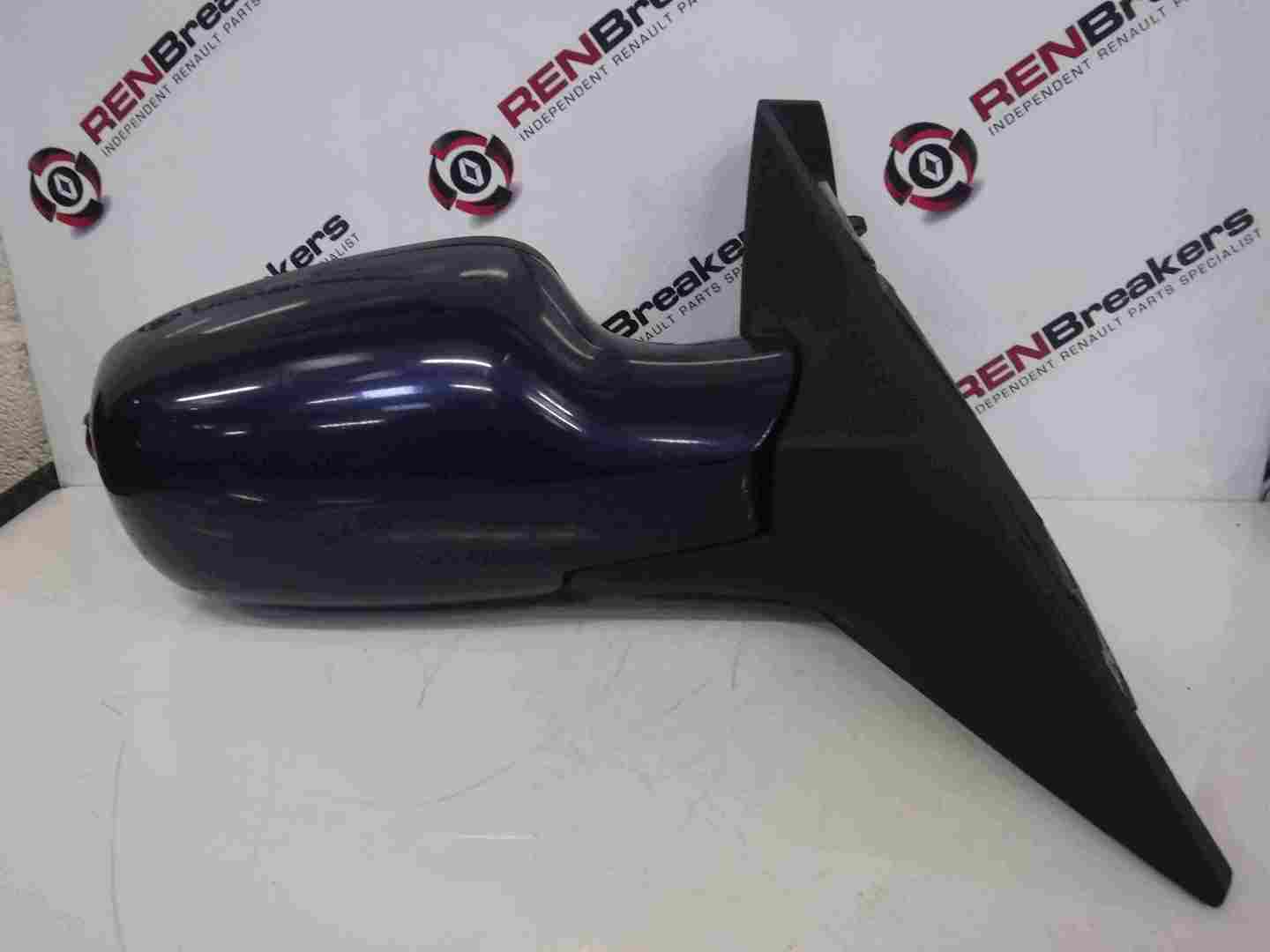 Renault Scenic 2003-2009 Drivers OS Wing Mirror Blue TEF43