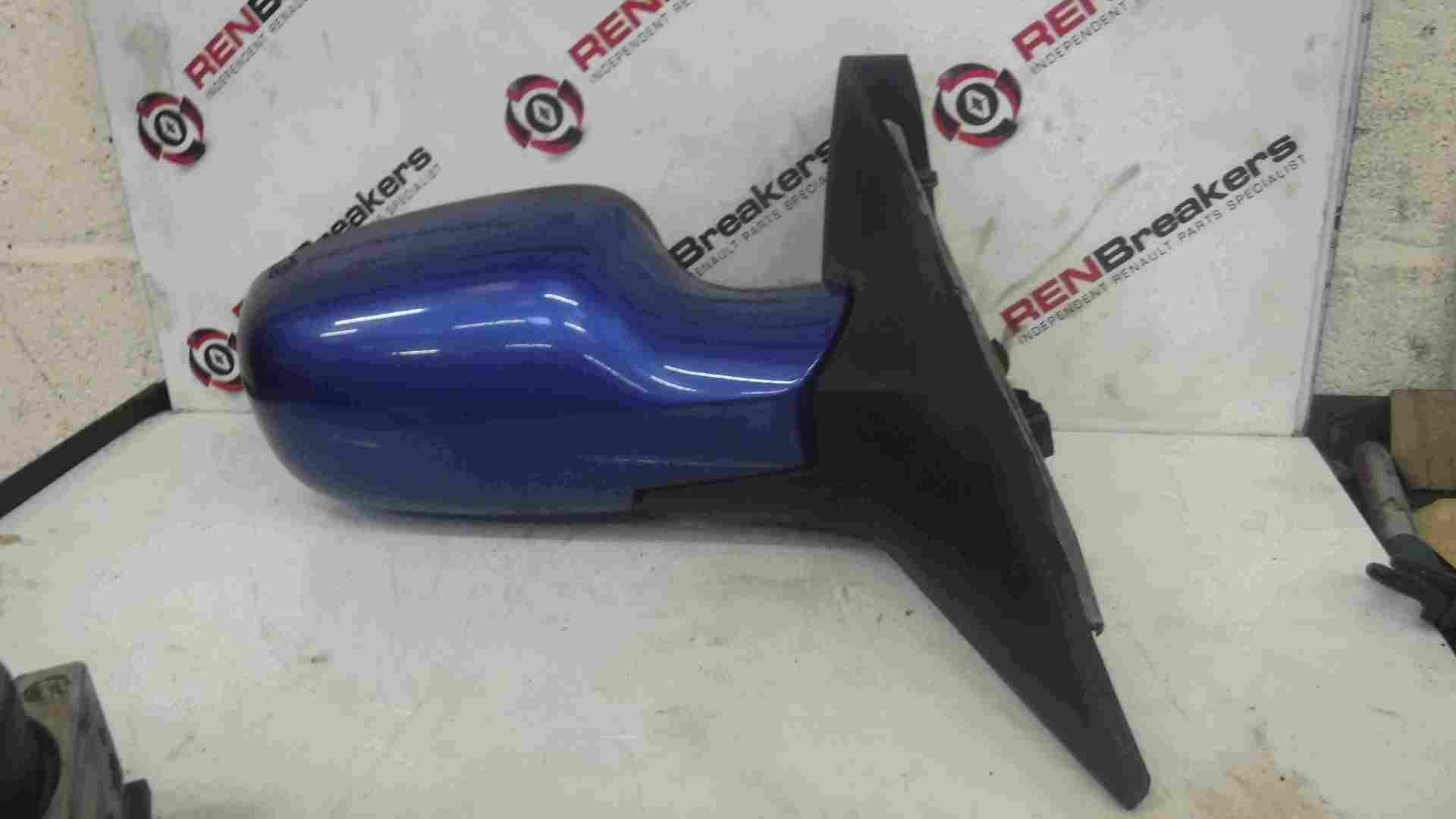 Renault Scenic 2003-2009 Drivers OS Wing Mirror Blue TEI45