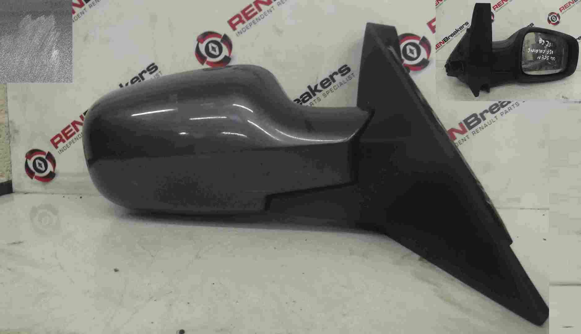 Renault Scenic 2003-2009 Drivers OS Wing Mirror Grey TEC68 F