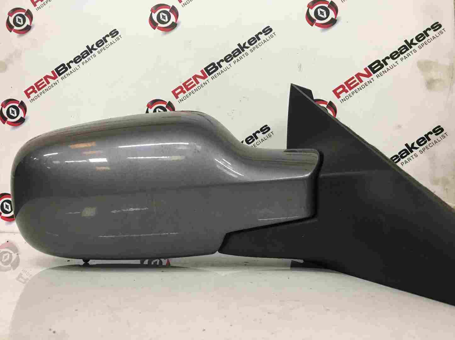 Renault Scenic 2003-2009 Drivers OS Wing Mirror Grey TEKNG Folding