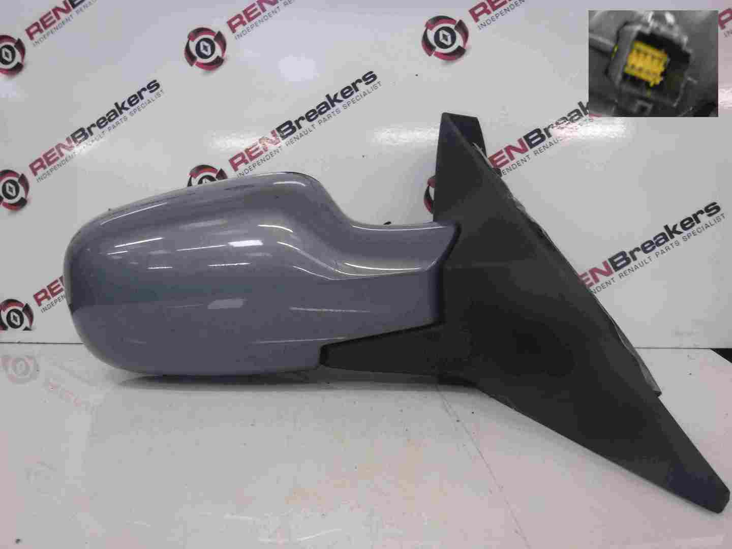 Renault Scenic 2003-2009 Drivers OS Wing Mirror Purple TED47 Folding