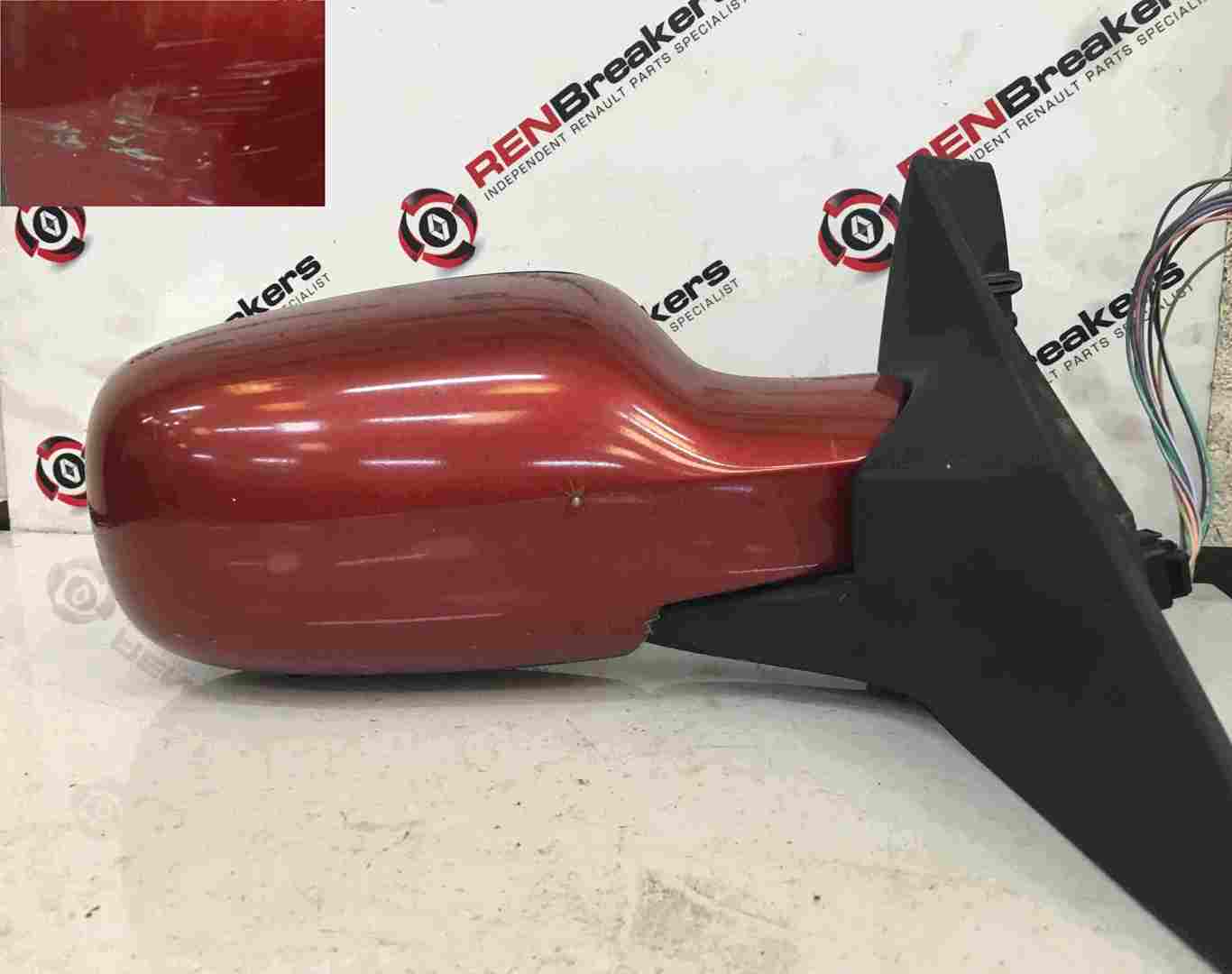 Renault Scenic 2003-2009 Drivers OS Wing Mirror Red TEB76