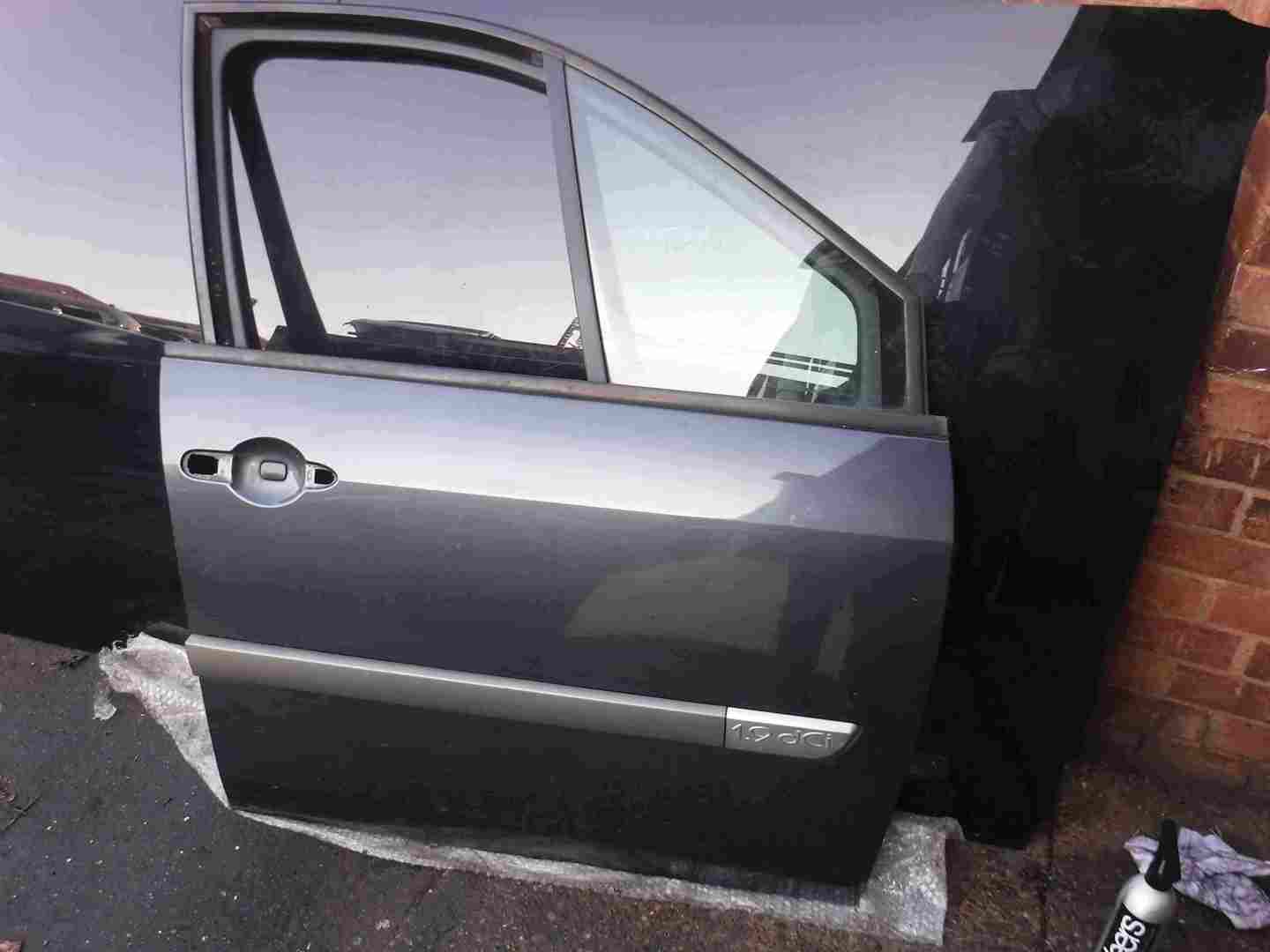 Renault Scenic 2003-2009 Drivers OSF Front Door Grey TEB66