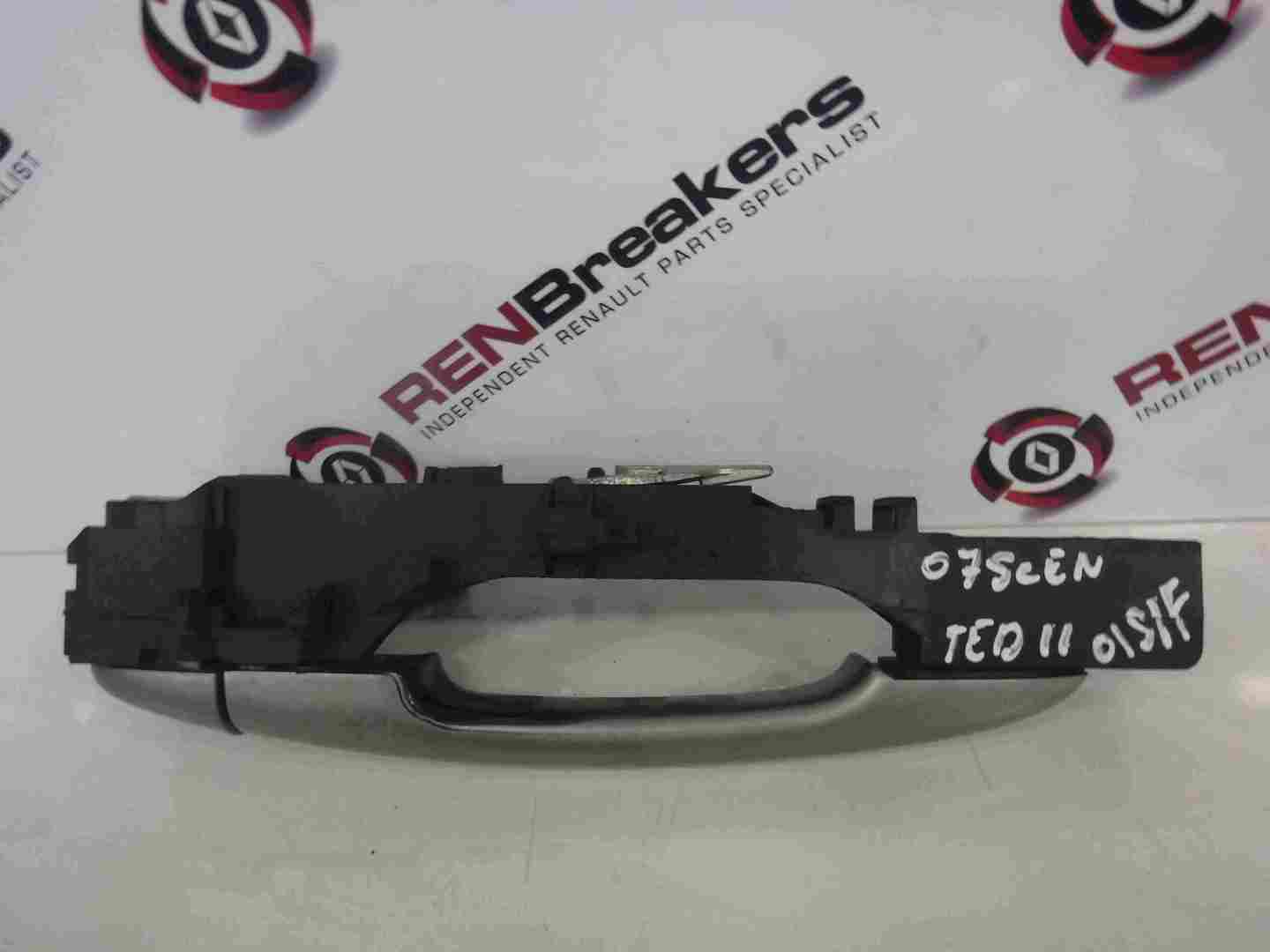 Renault Scenic 2003-2009 Drivers OSF Front Exterior Door Handle Silver