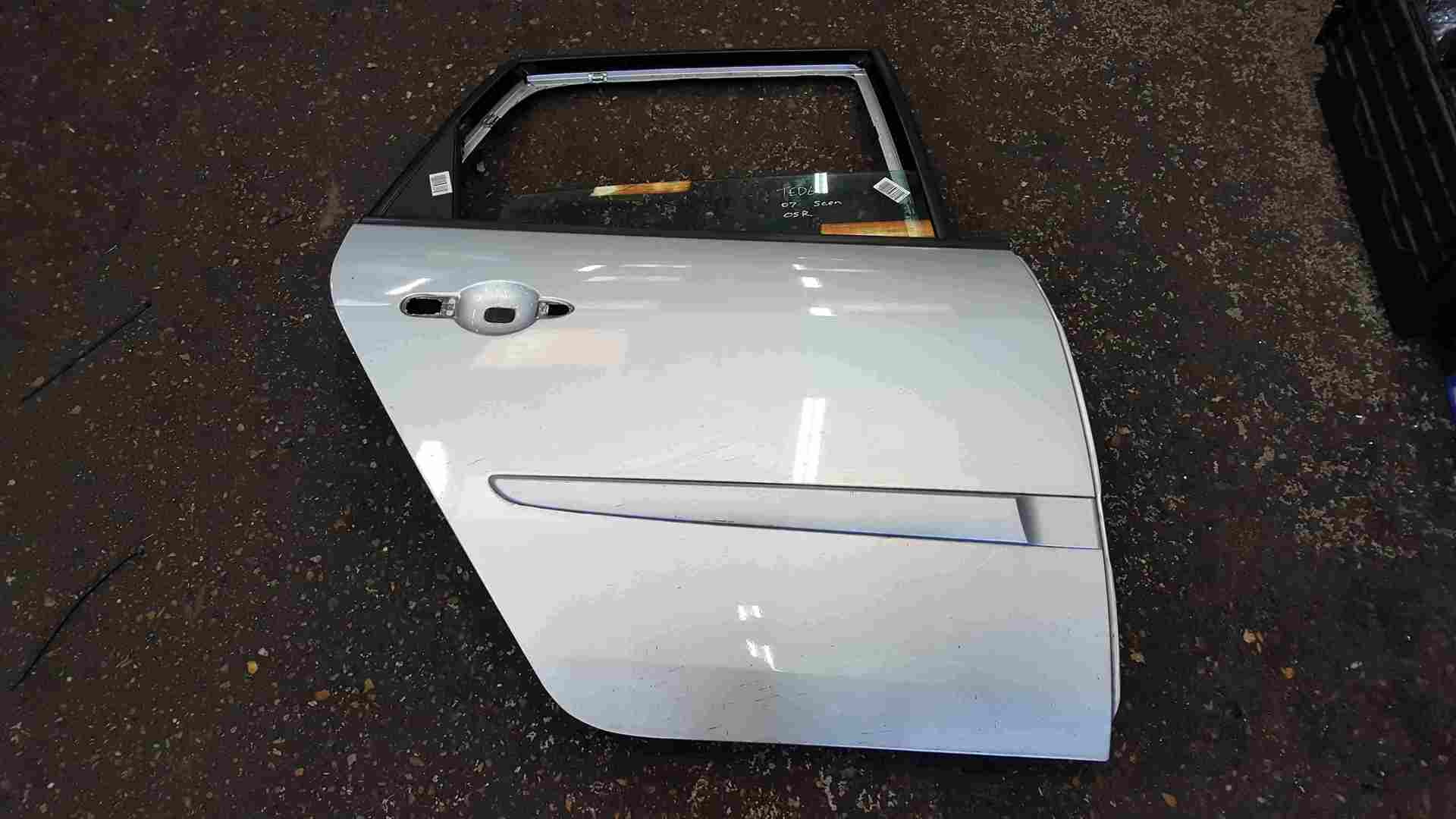 Thumb 3 Renault Scenic 2003-2009 Drivers OSR Rear Door Silver TED69