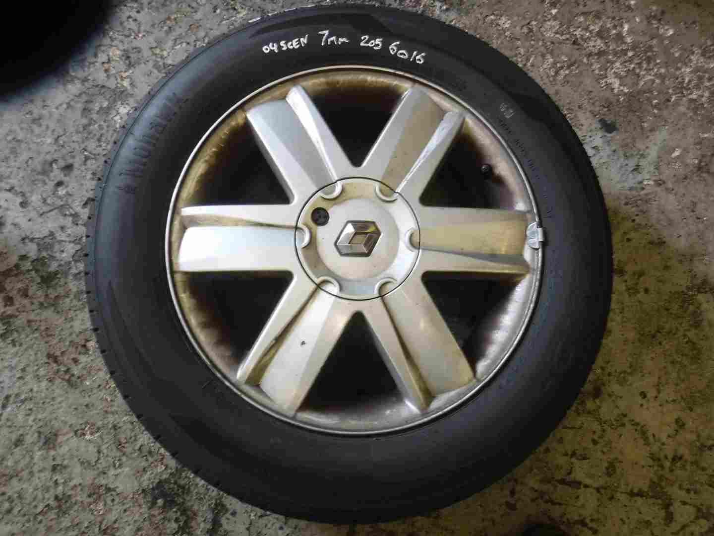 Renault Scenic 2003-2009 Nervastella Alloy Wheel + Tyre 205 60 16 7mm