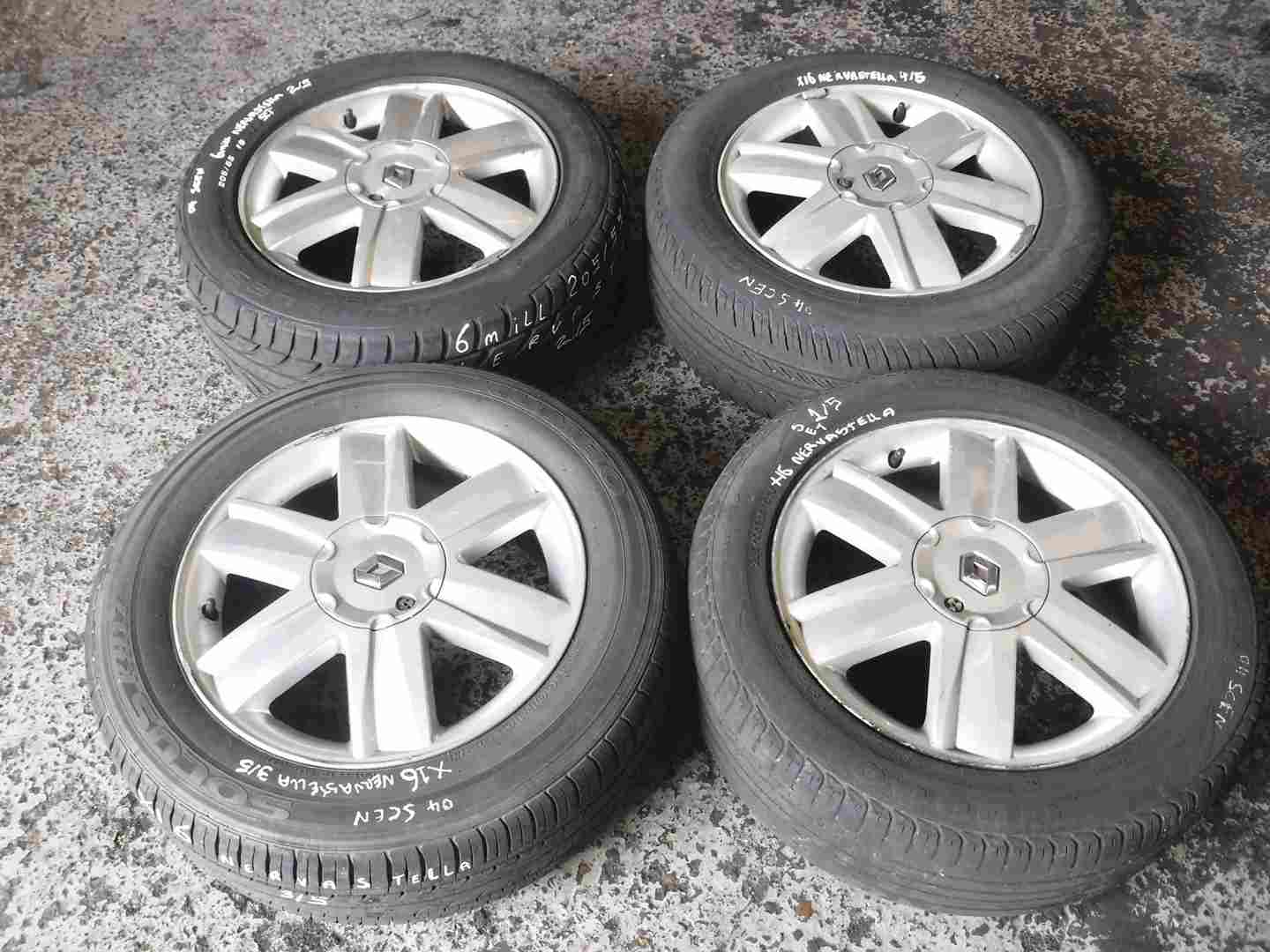 Renault Scenic 2003-2009 Nervastella Alloy Wheel Set X4 16inch
