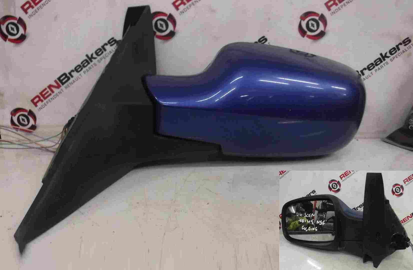 Renault Scenic 2003-2009 Passenger NS Wing Mirror Blue TEI45 TE145 F