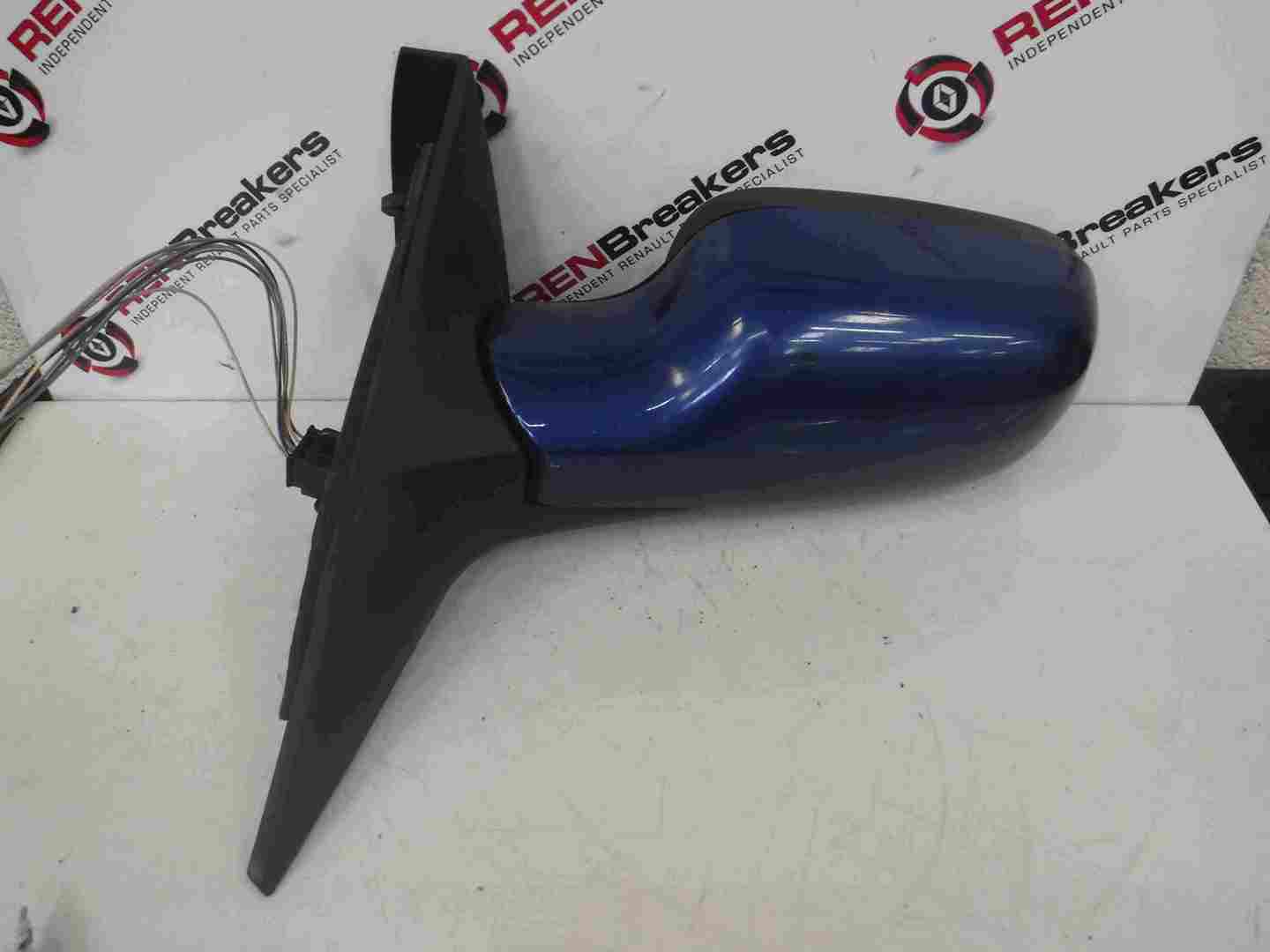 Renault Scenic 2003-2009 Passenger NS Wing Mirror Blue TERNA Folding
