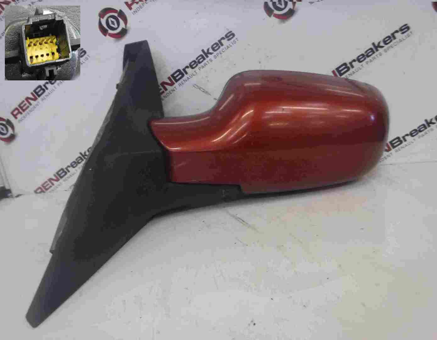 Renault Scenic 2003-2009 Passenger NS Wing Mirror Red TEB76