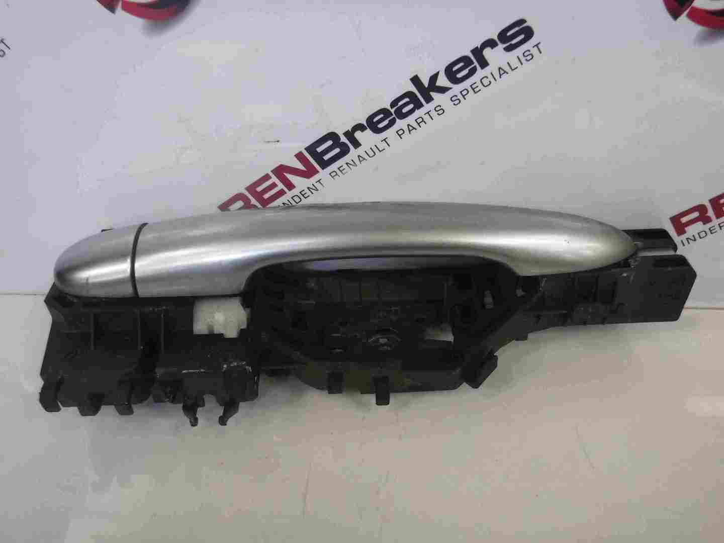 Renault Scenic 2003-2009 Passenger NSR Rear Exterior Door Handle Silver