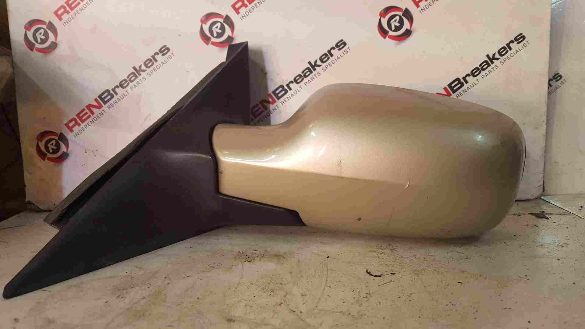 Renault Scenic 2003-2009 Passenger Ns Wing Mirror Beige Gold Silver Ted11 Power 