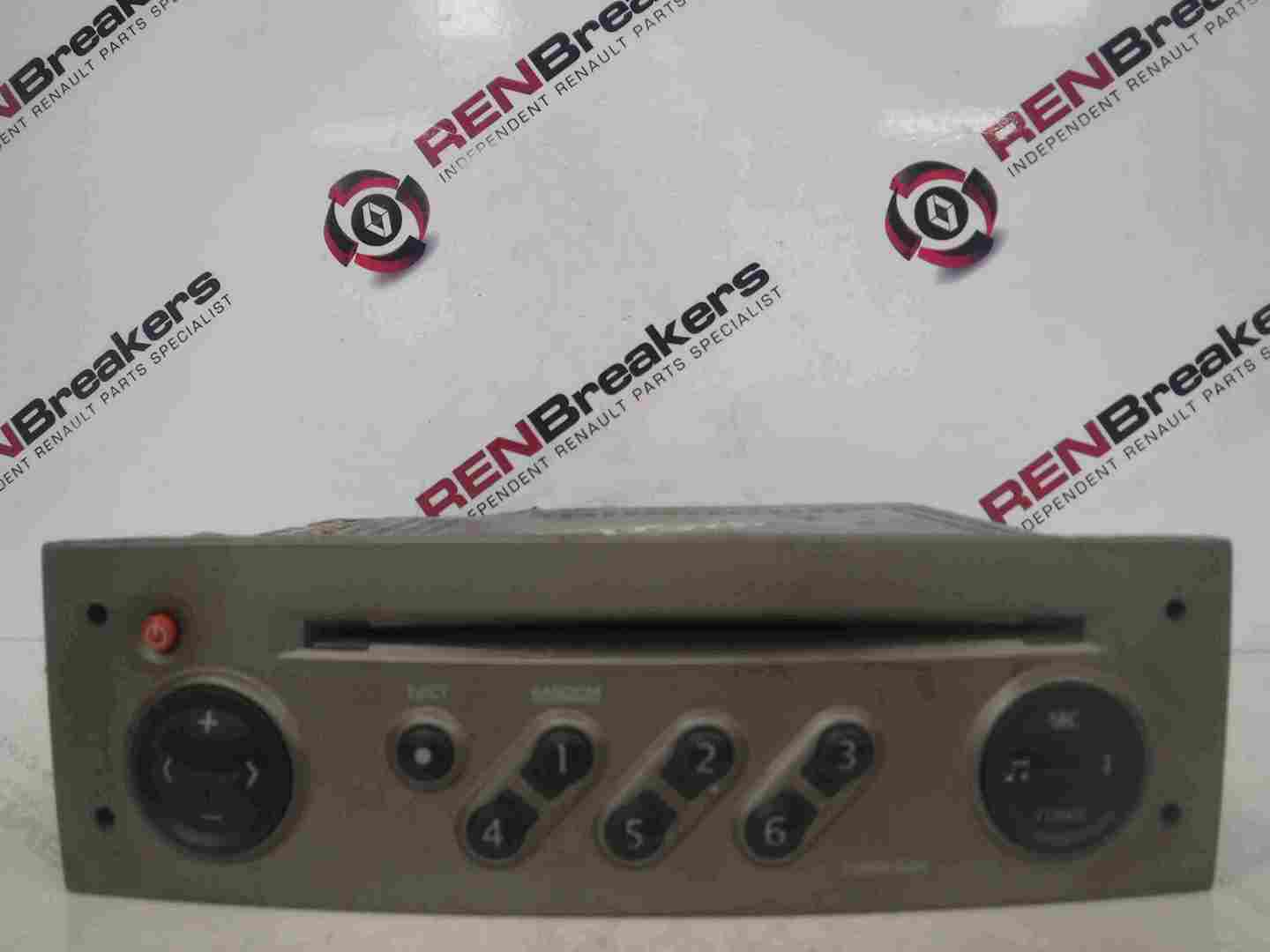 Renault Scenic 2003-2009 Radio Cd Player Tuner List + Code Gold Beige